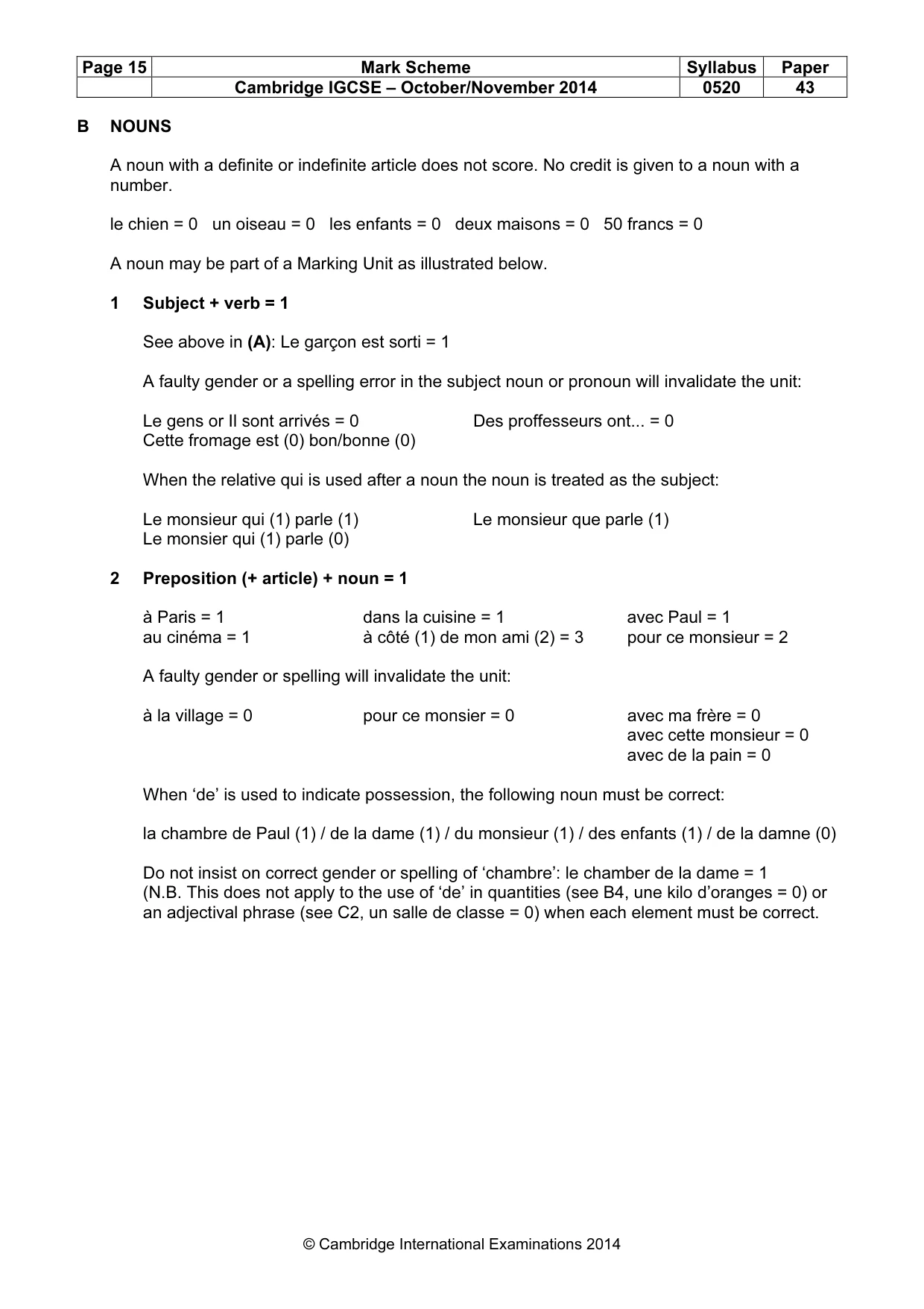 Mark scheme, page 15 of 23