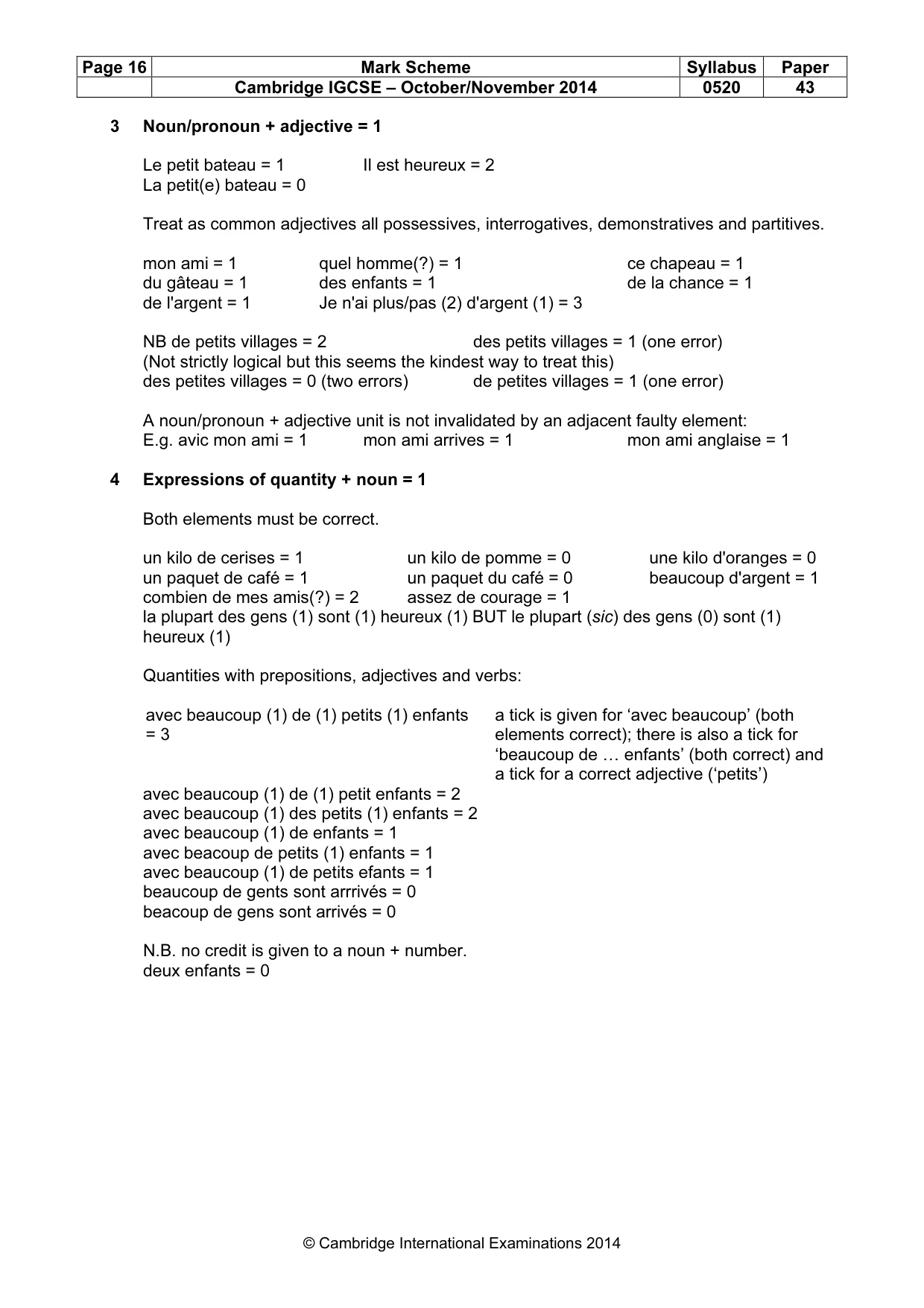 Mark scheme, page 16 of 23
