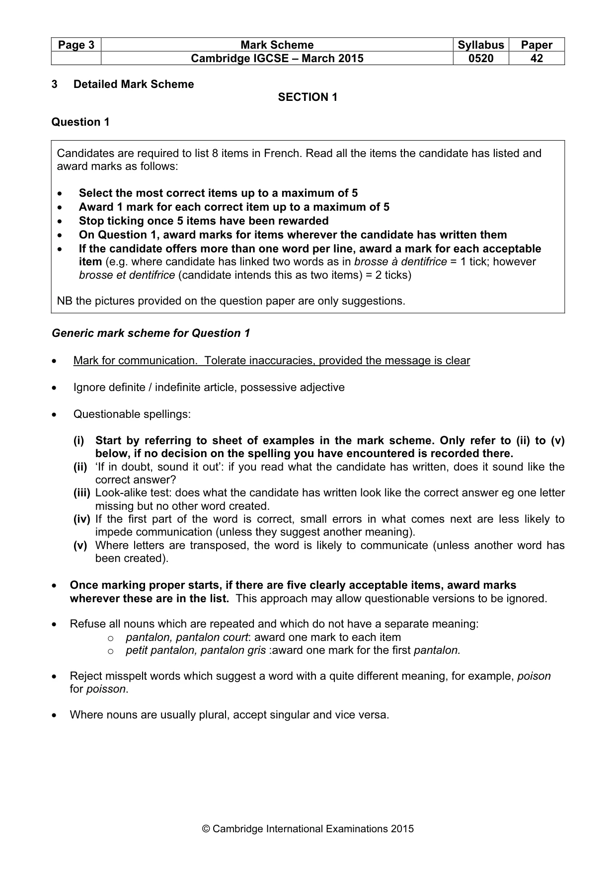 Mark scheme, page 3 of 34