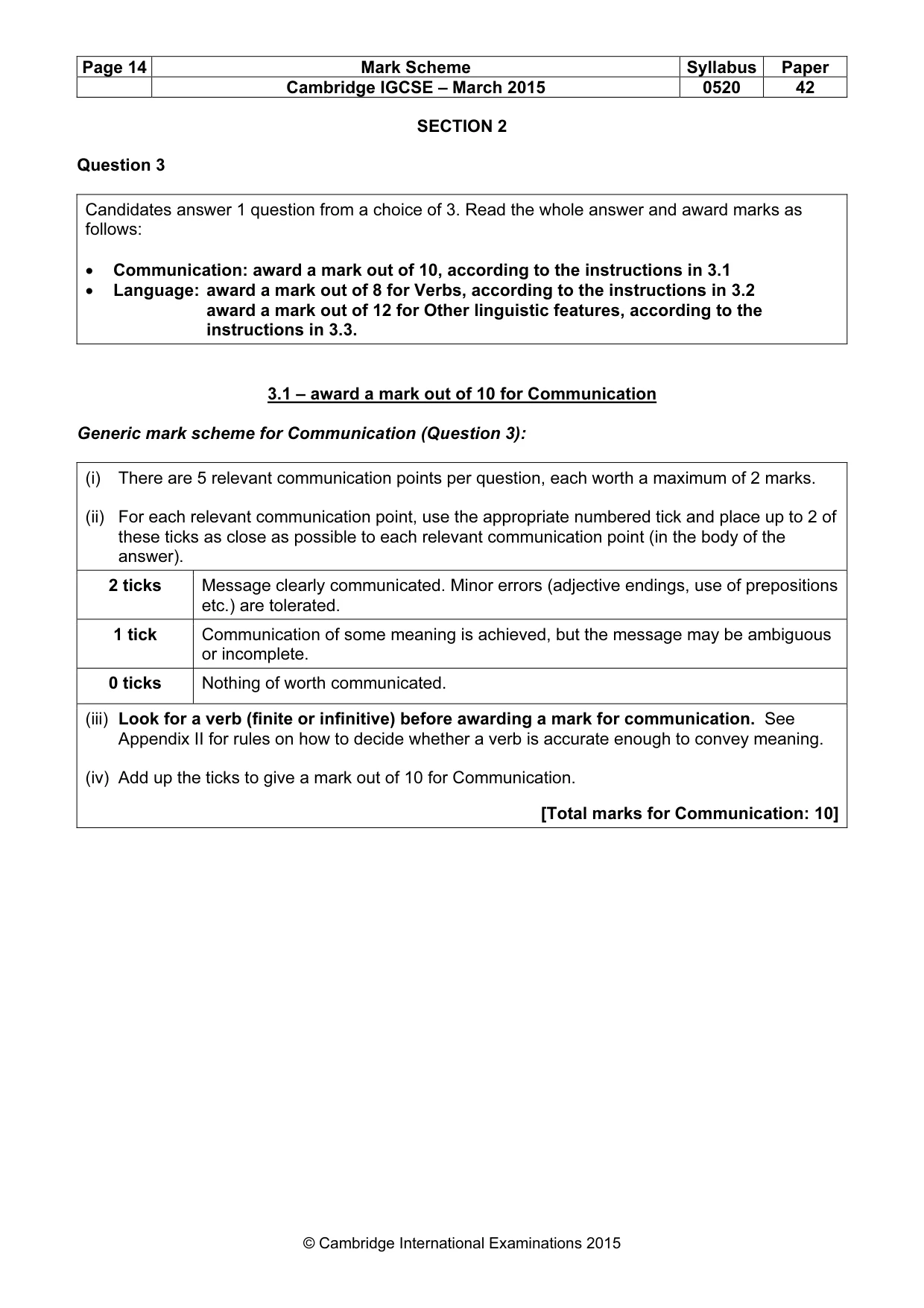 Mark scheme, page 14 of 34