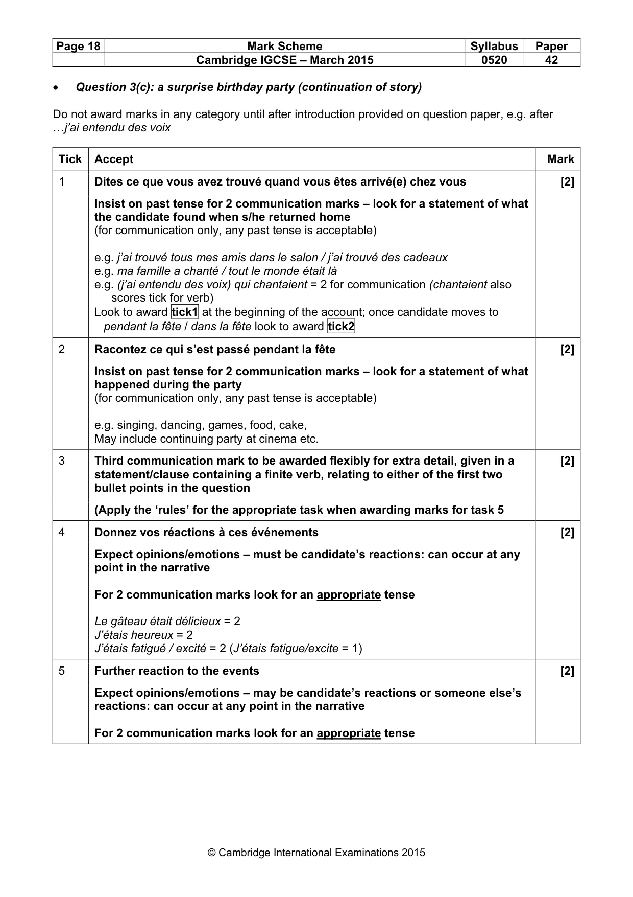 Mark scheme, page 18 of 34