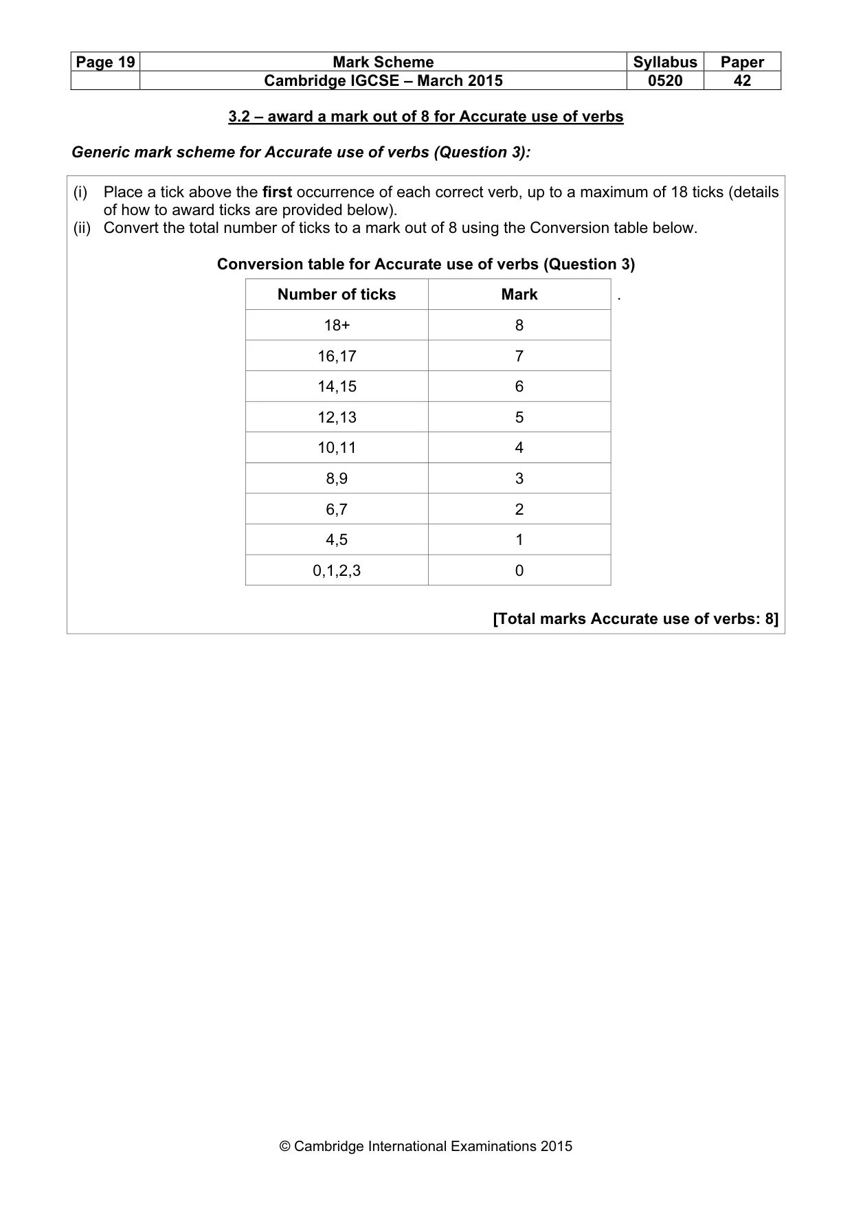 Mark scheme, page 19 of 34