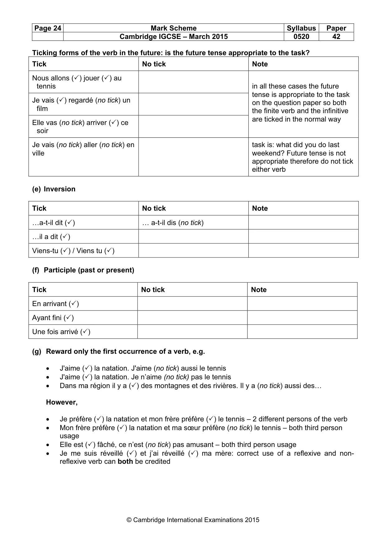 Mark scheme, page 24 of 34