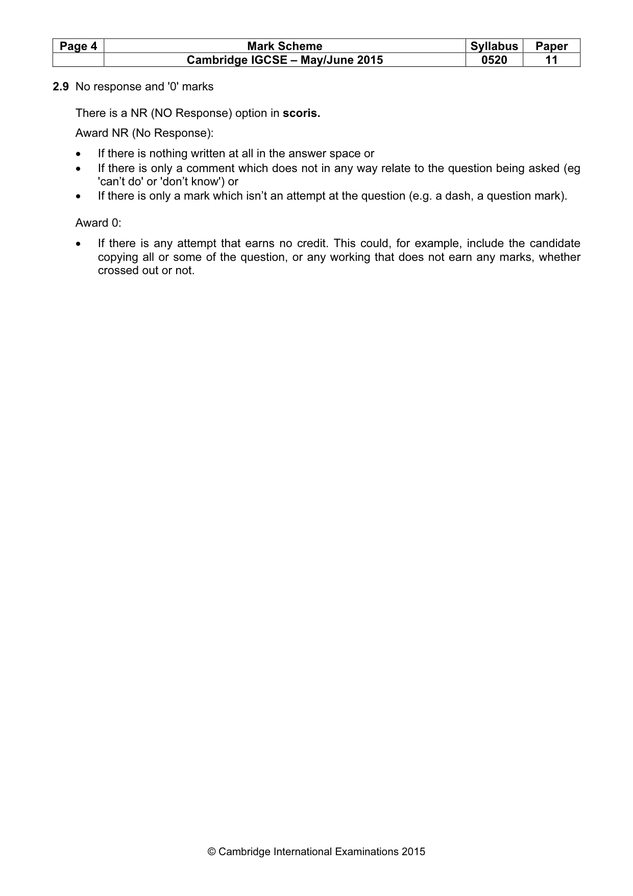 Mark scheme, page 4 of 13