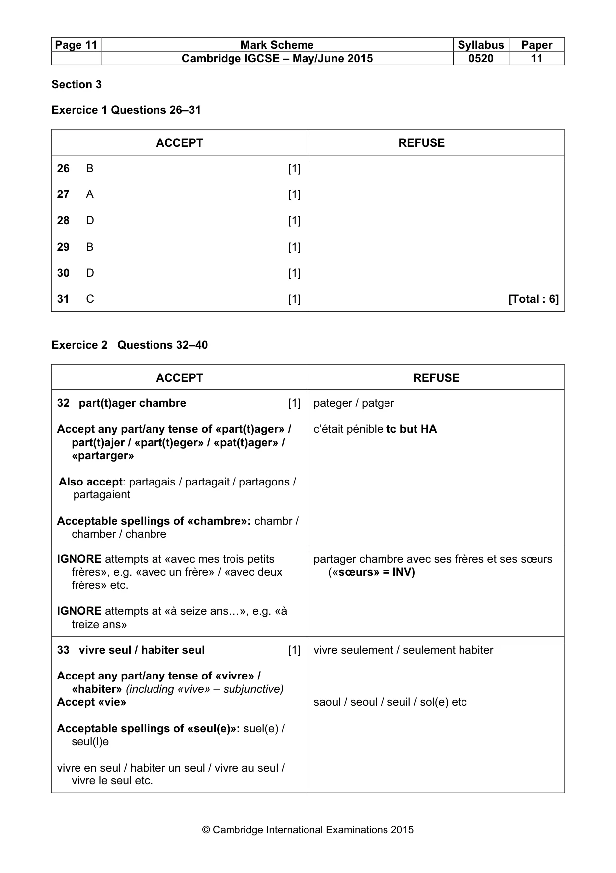 Mark scheme, page 11 of 13