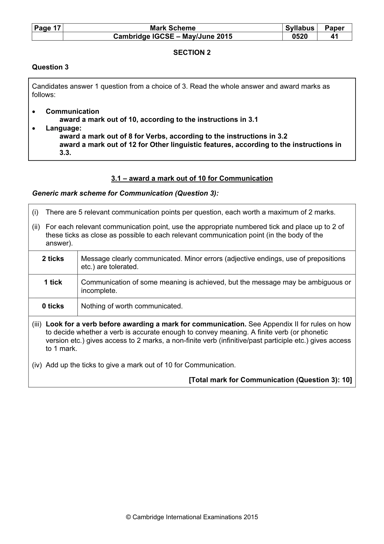 Mark scheme, page 17 of 40