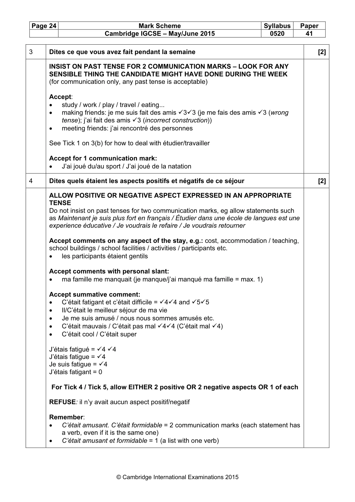 Mark scheme, page 24 of 40