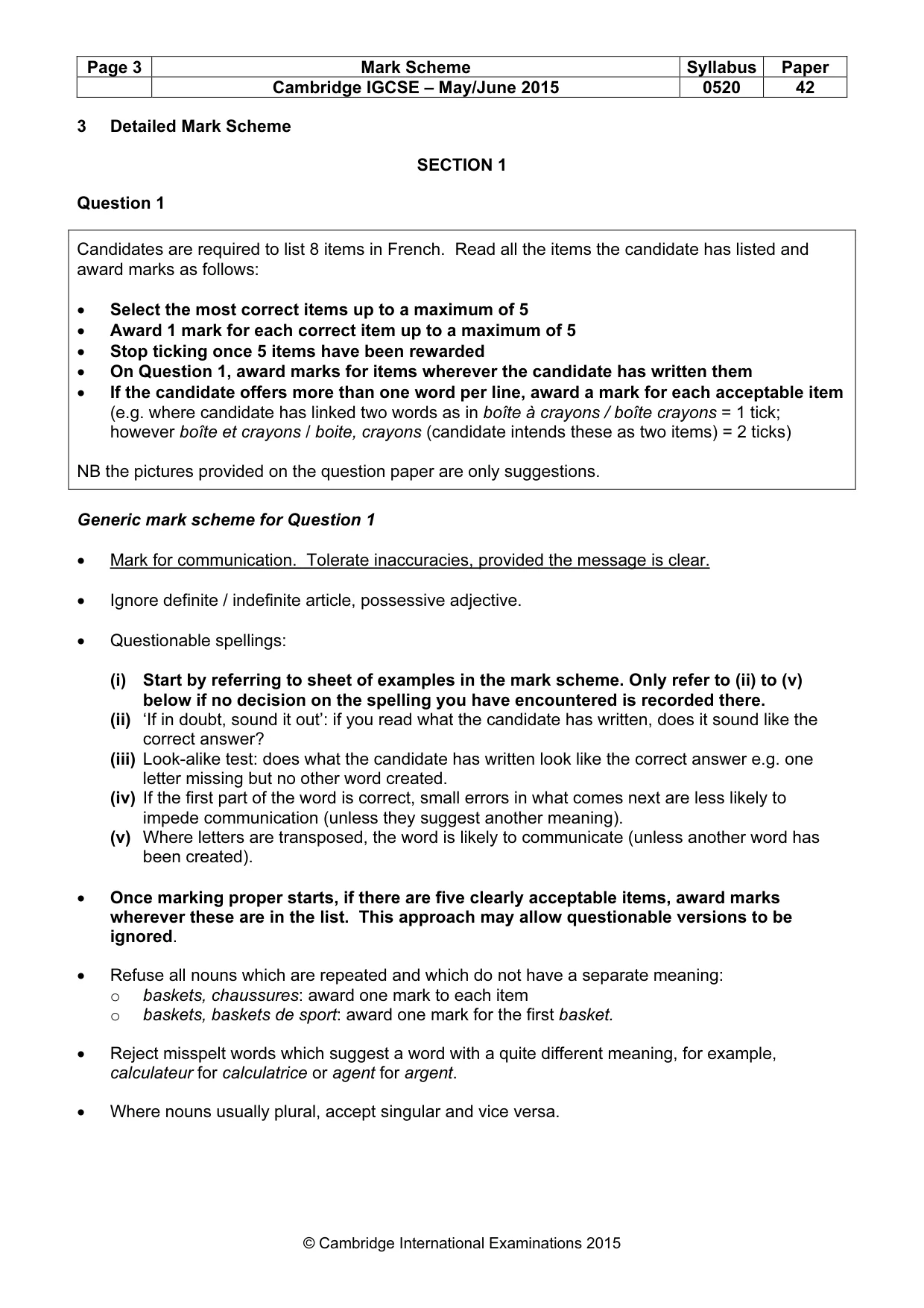 Mark scheme, page 3 of 34