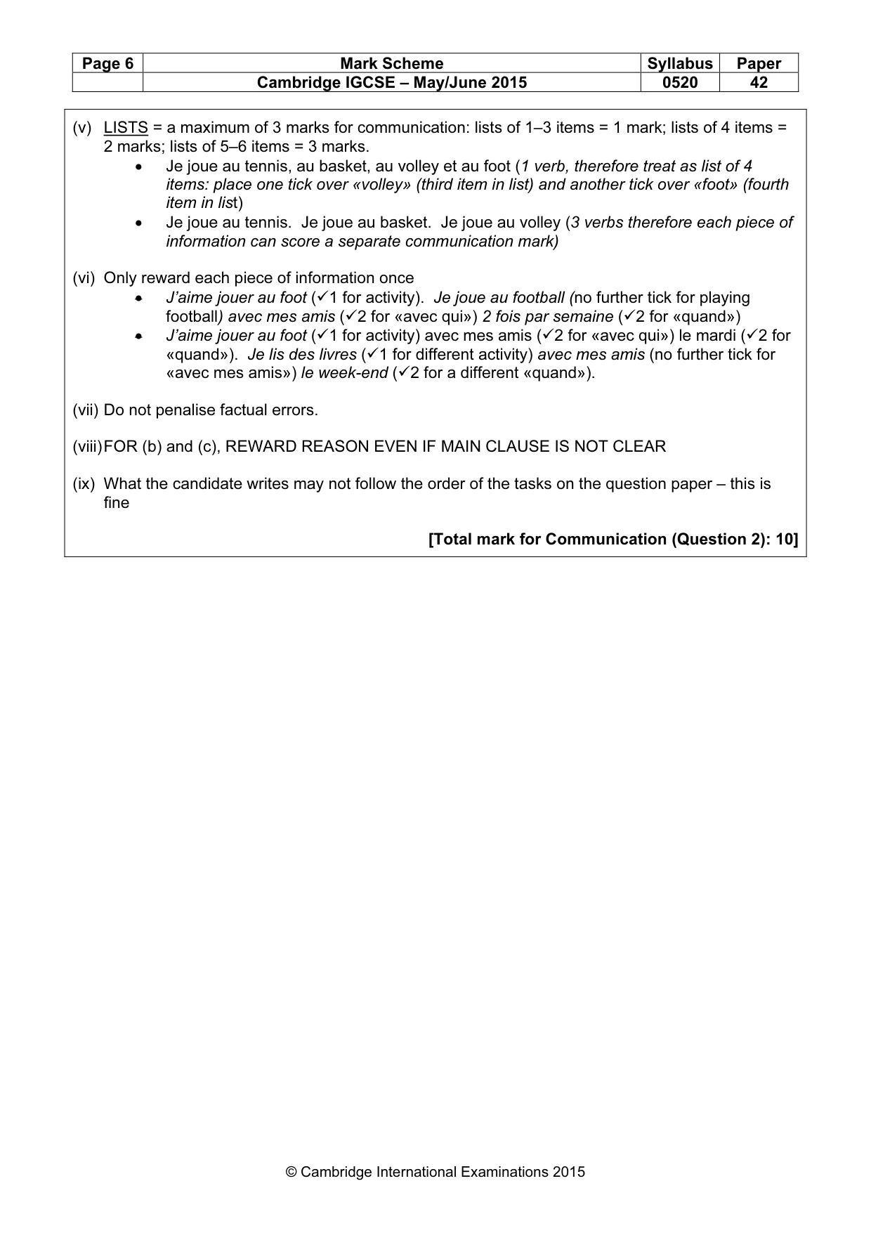 Mark scheme, page 6 of 34