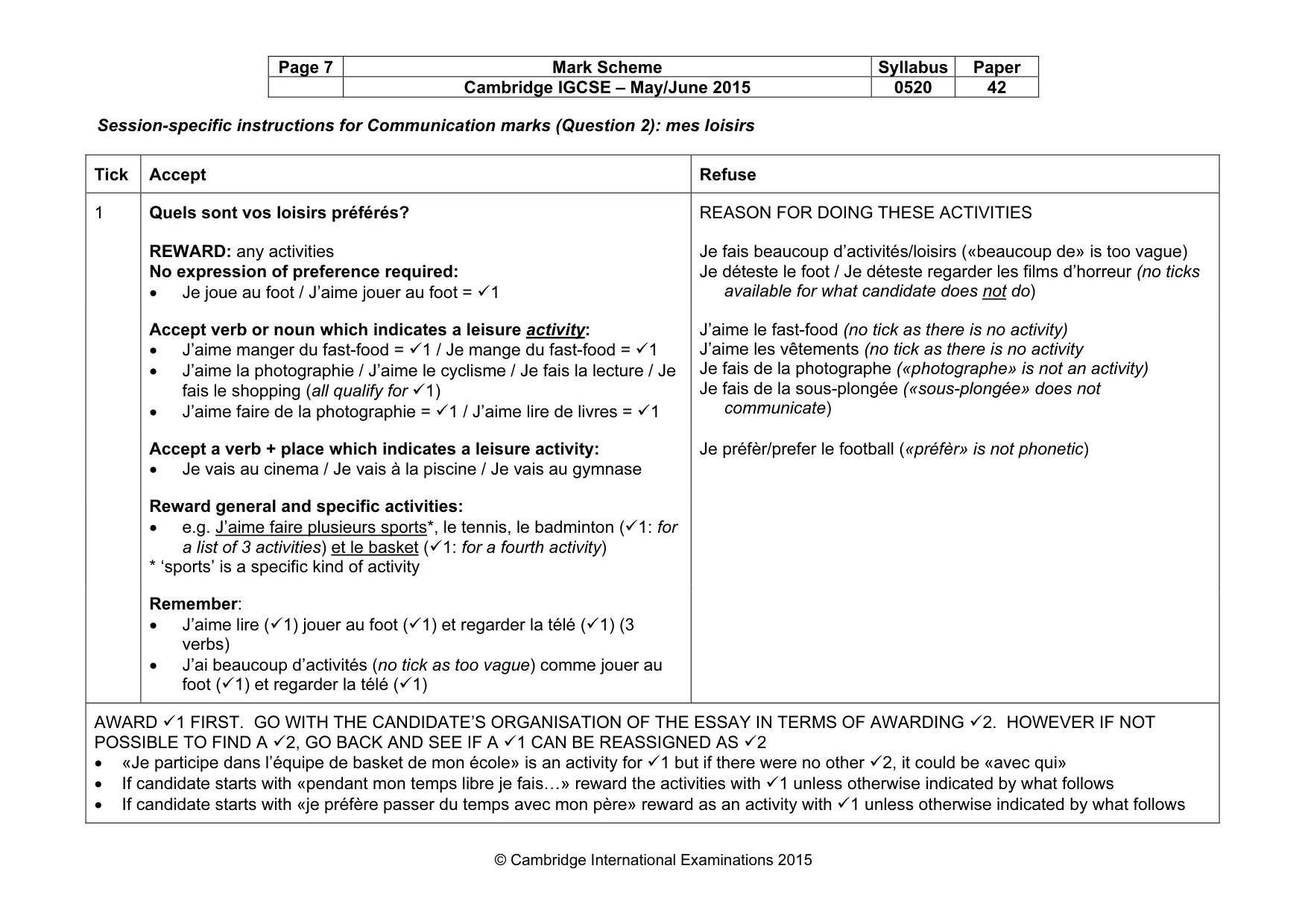 Mark scheme, page 7 of 34