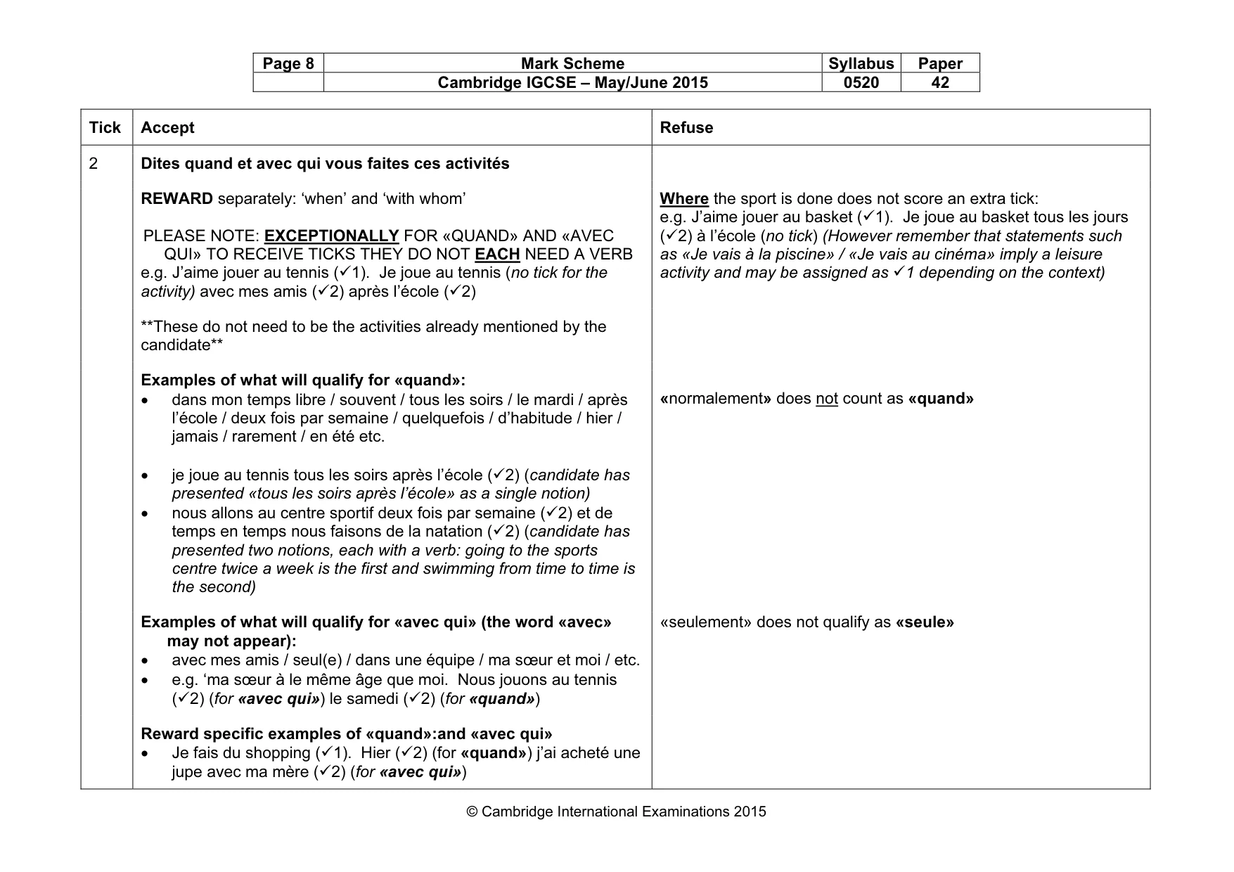 Mark scheme, page 8 of 34
