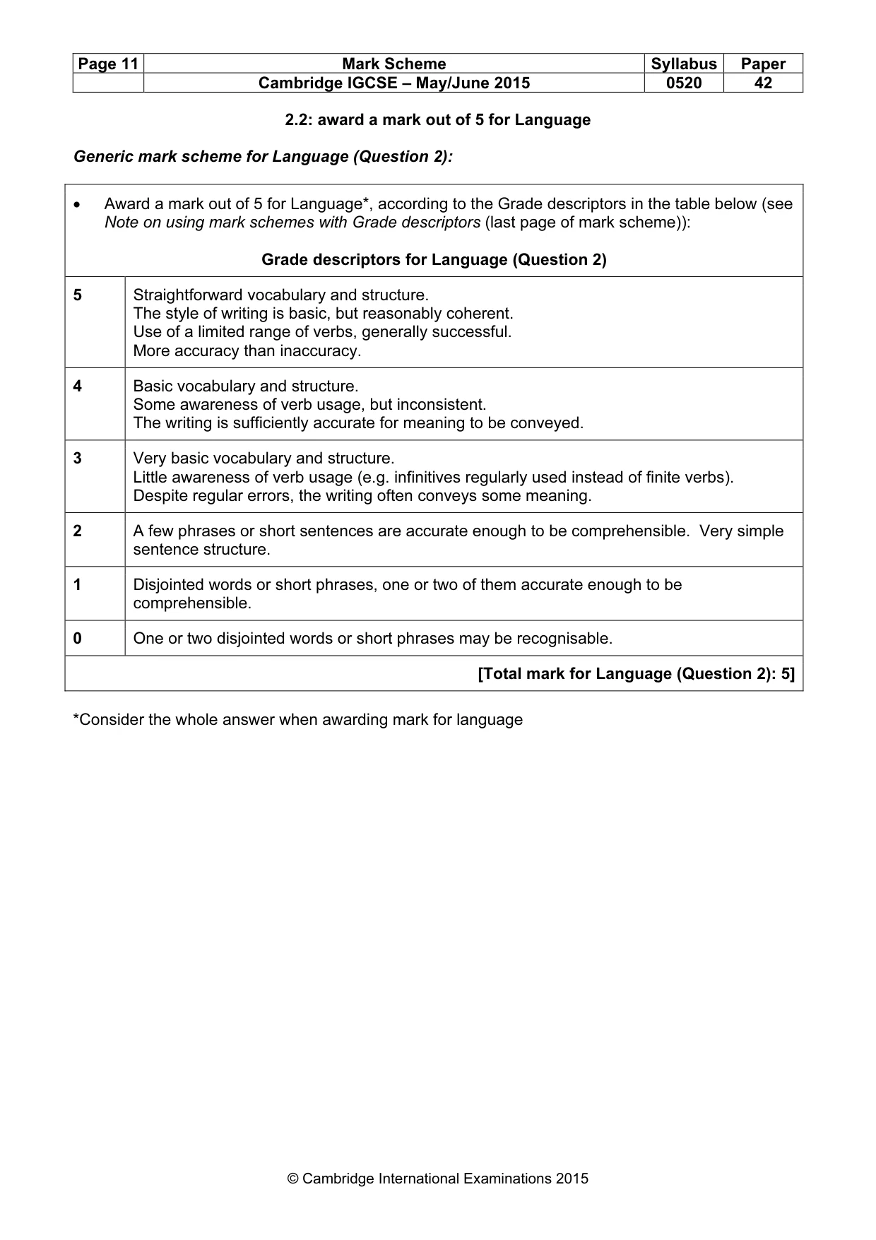 Mark scheme, page 11 of 34