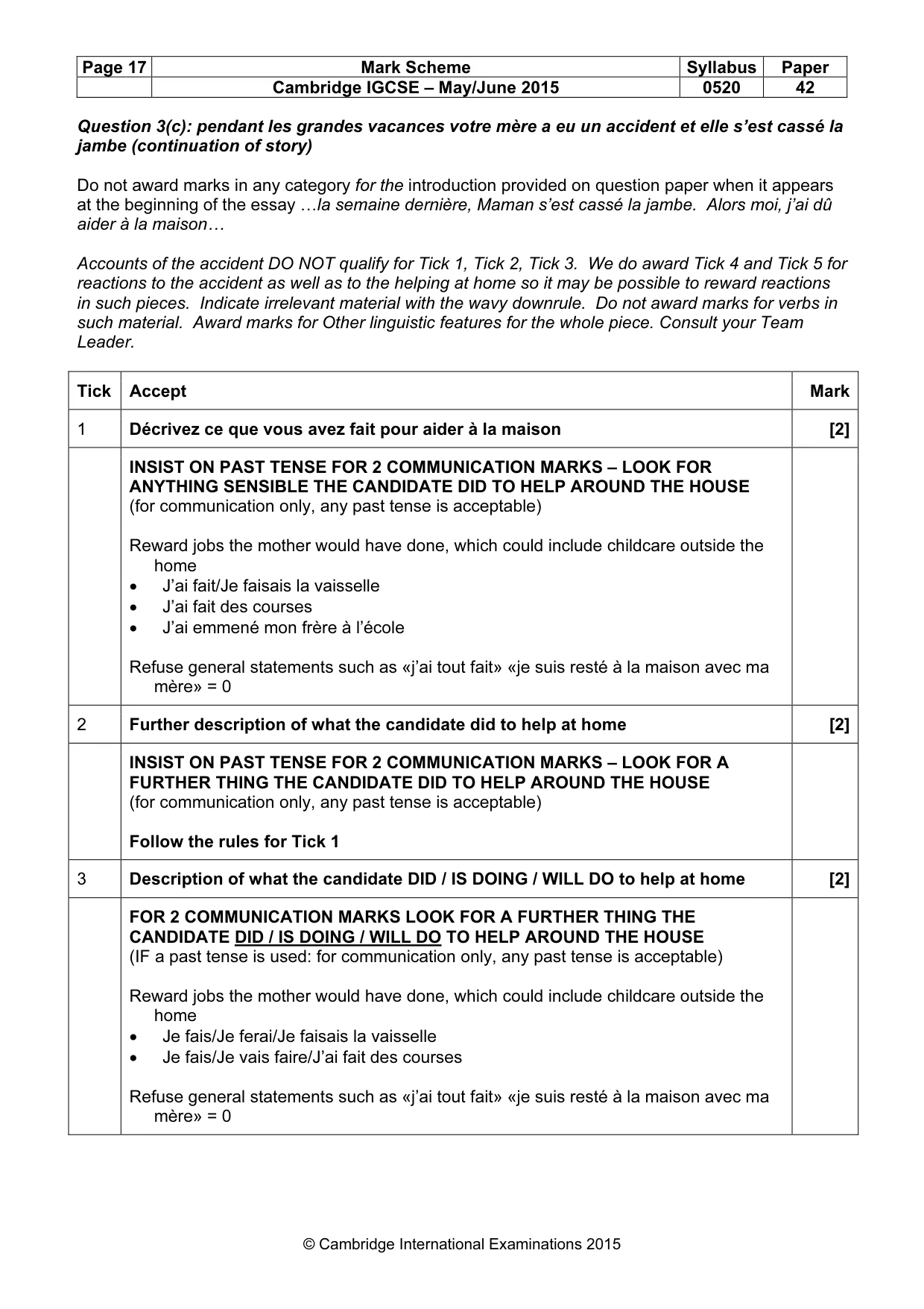 Mark scheme, page 17 of 34