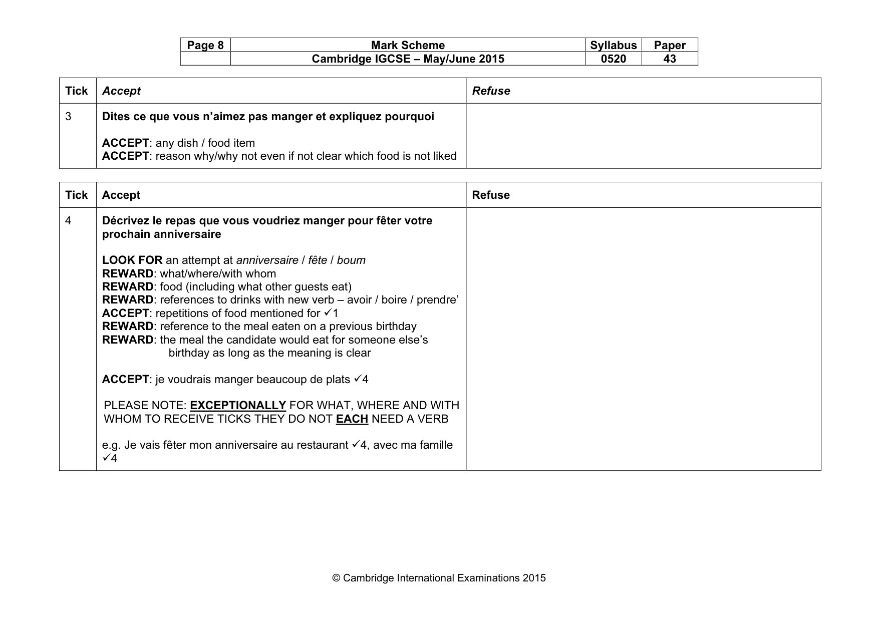 Mark scheme, page 8 of 32