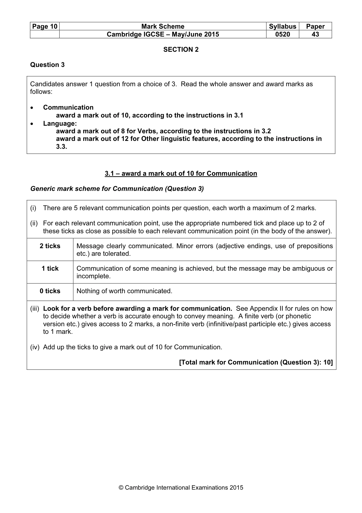 Mark scheme, page 10 of 32