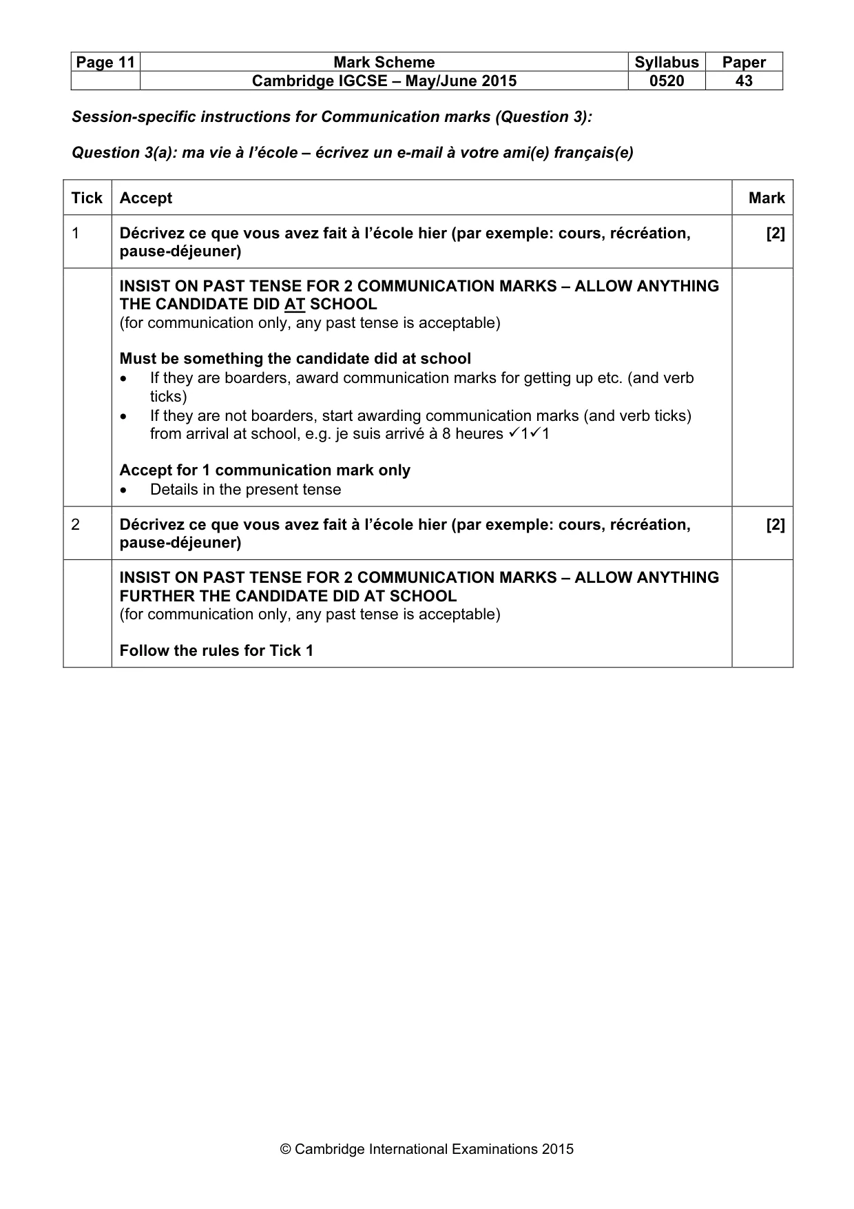 Mark scheme, page 11 of 32