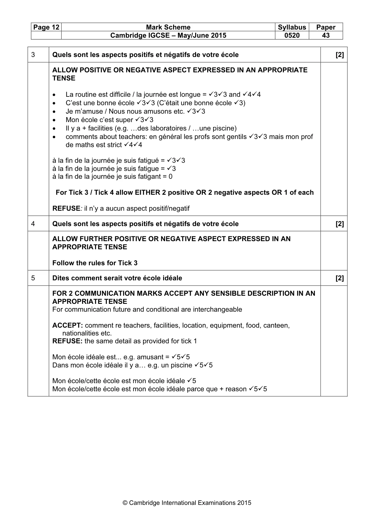Mark scheme, page 12 of 32