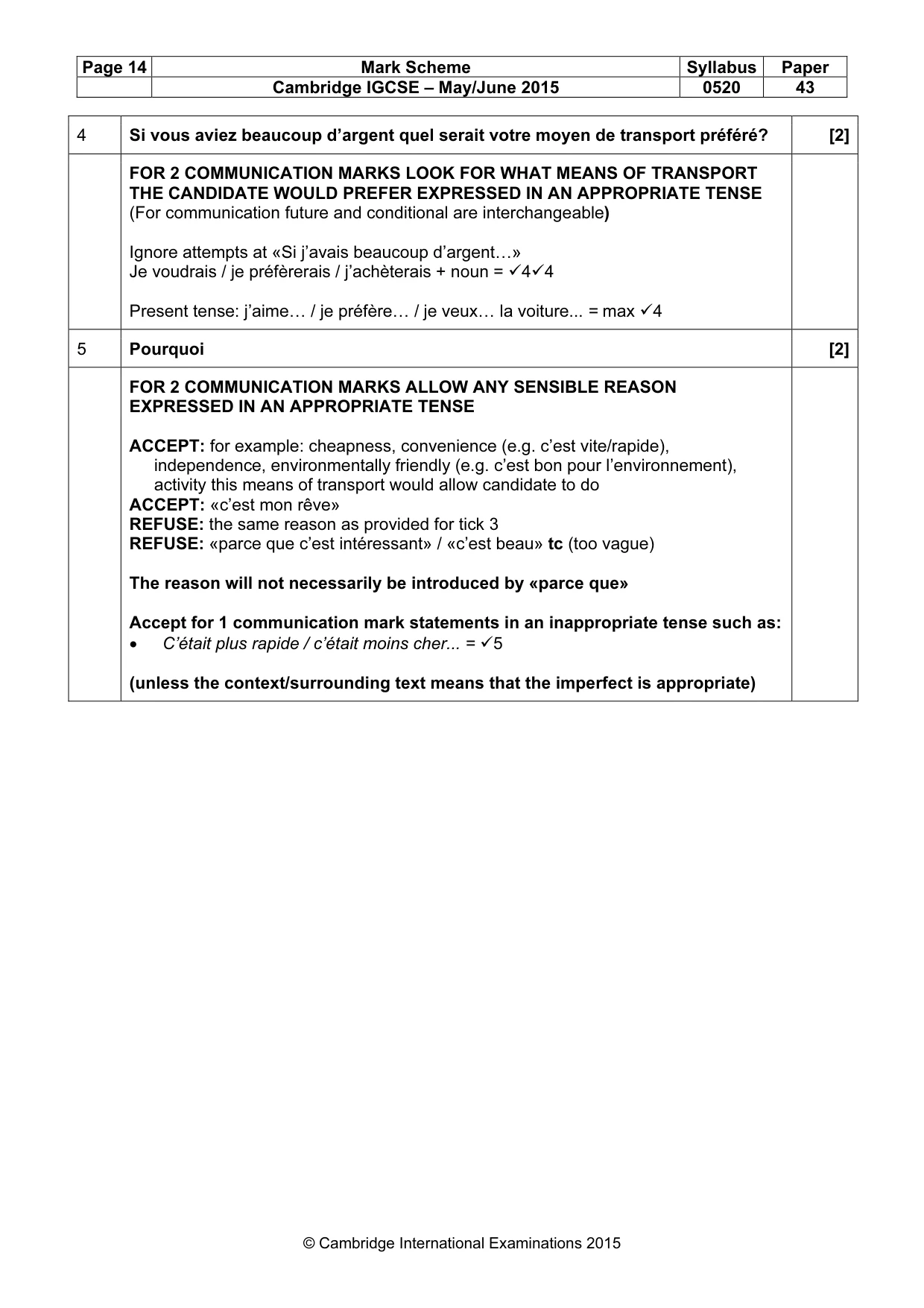 Mark scheme, page 14 of 32