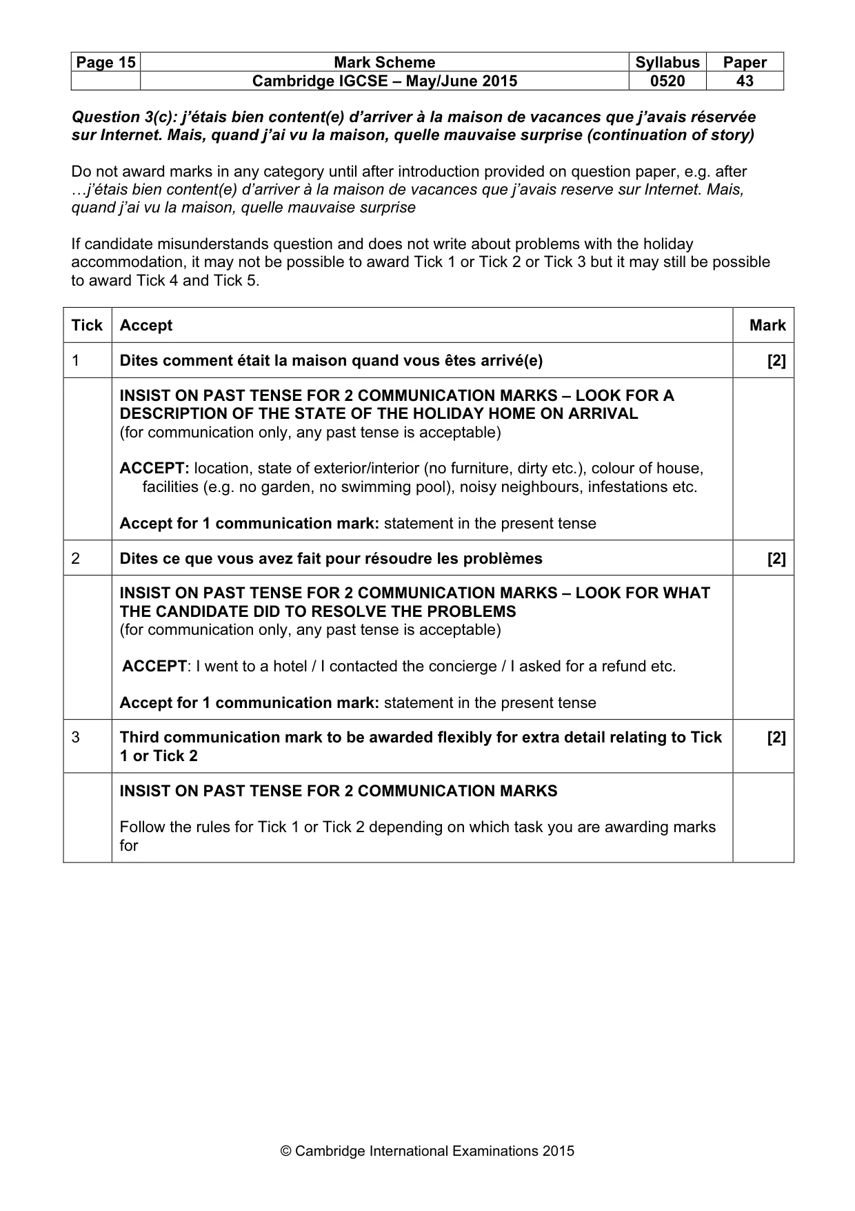 Mark scheme, page 15 of 32