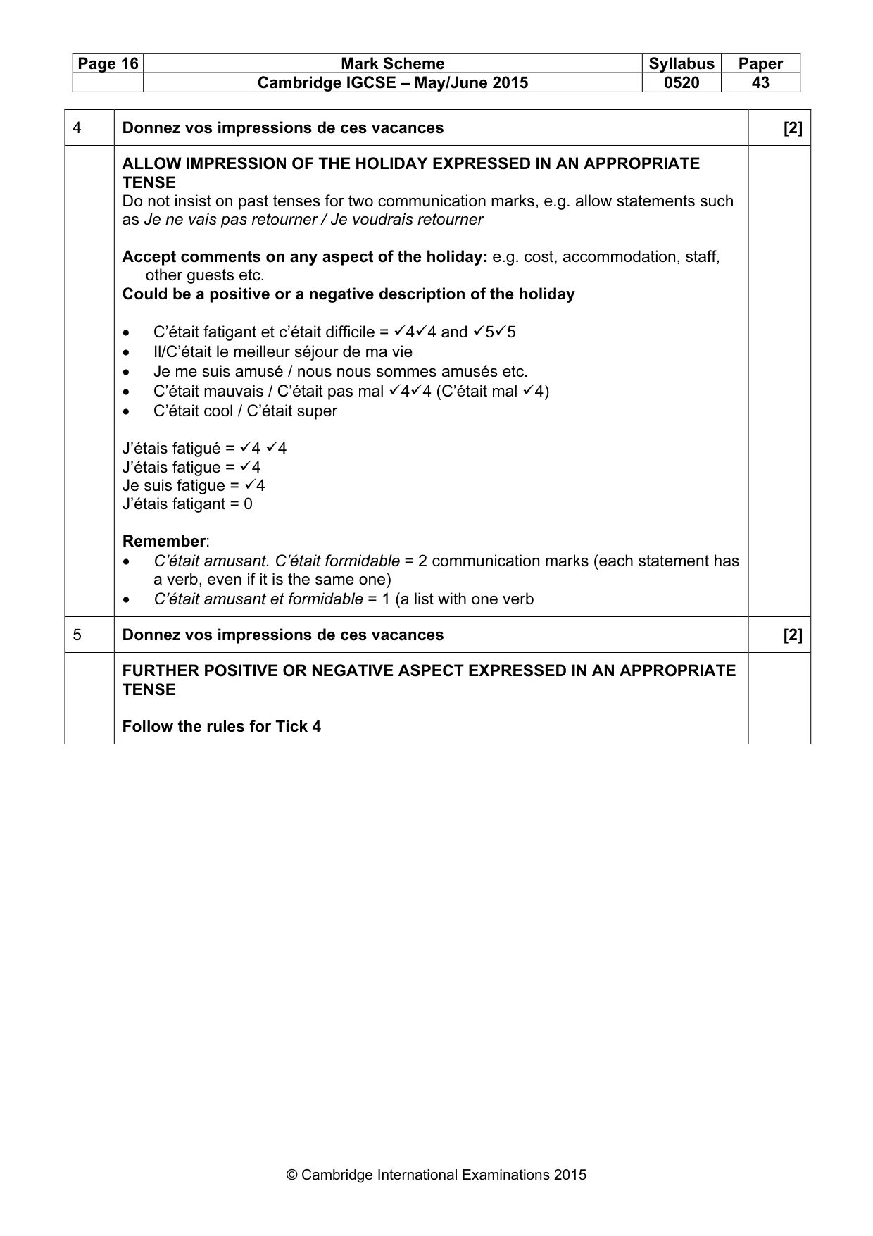Mark scheme, page 16 of 32