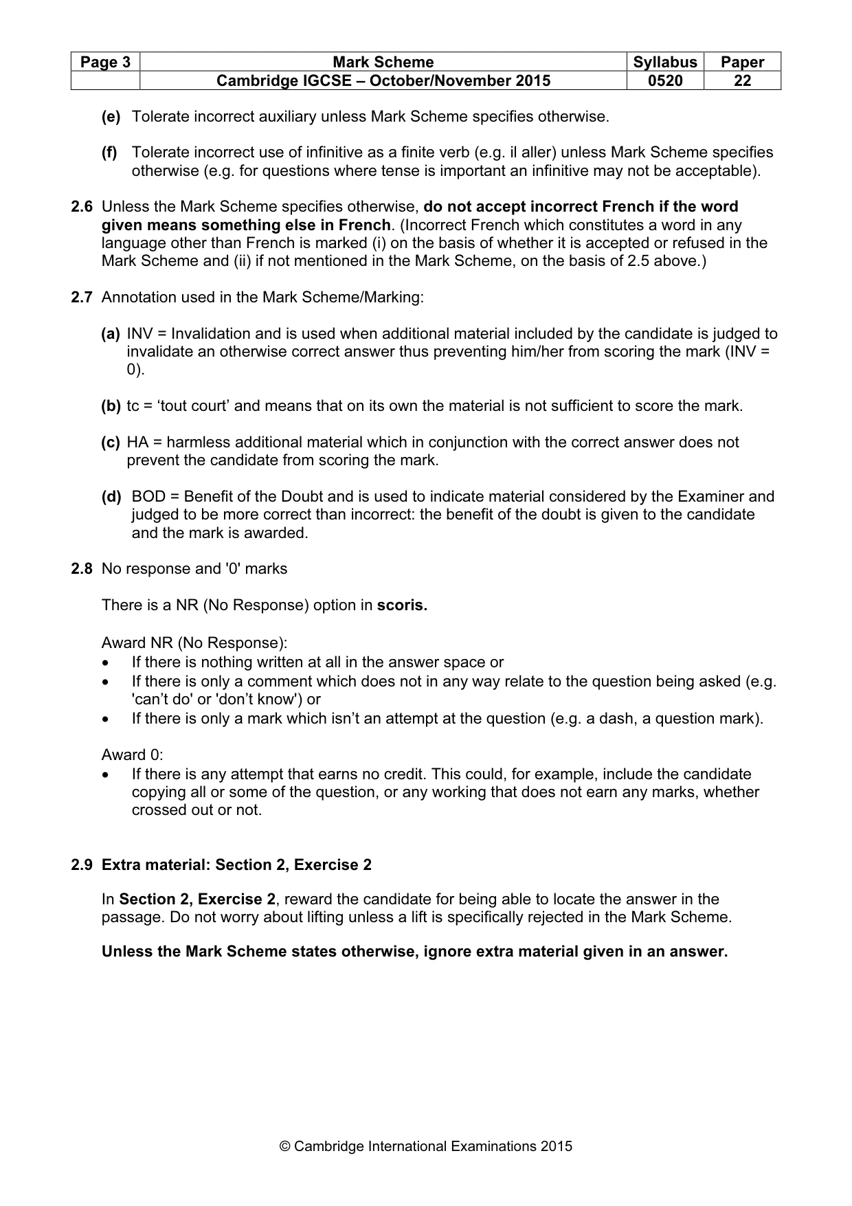 Mark scheme, page 3 of 13