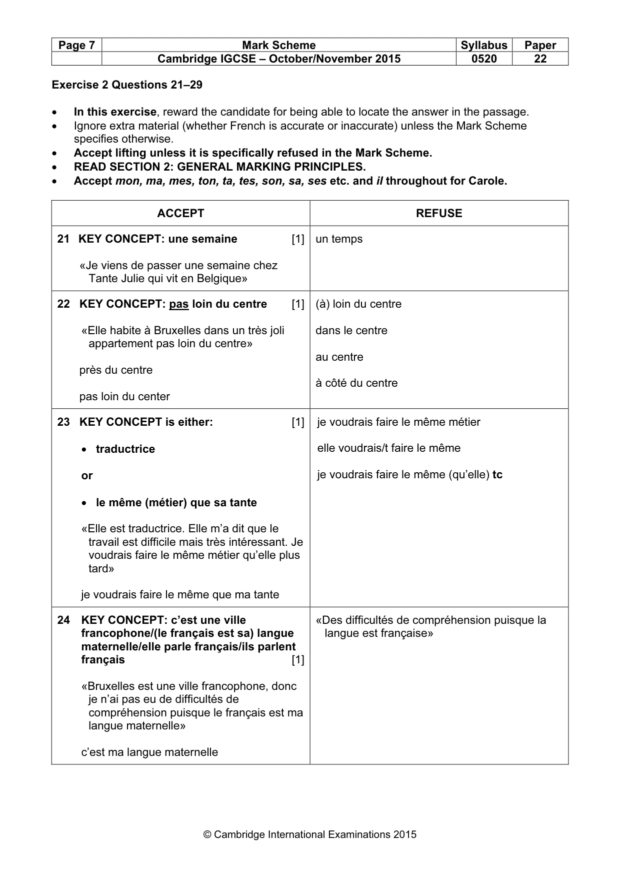 Mark scheme, page 7 of 13