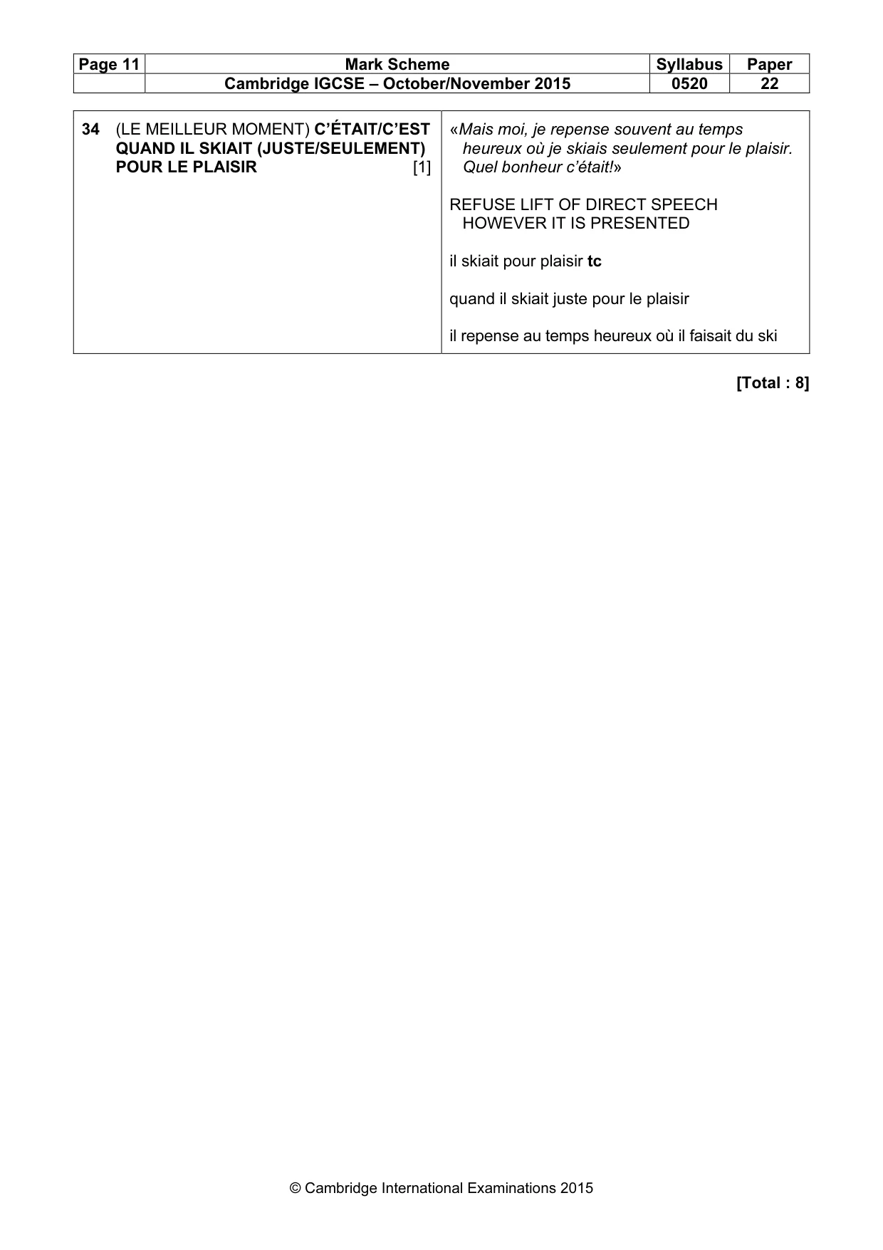 Mark scheme, page 11 of 13