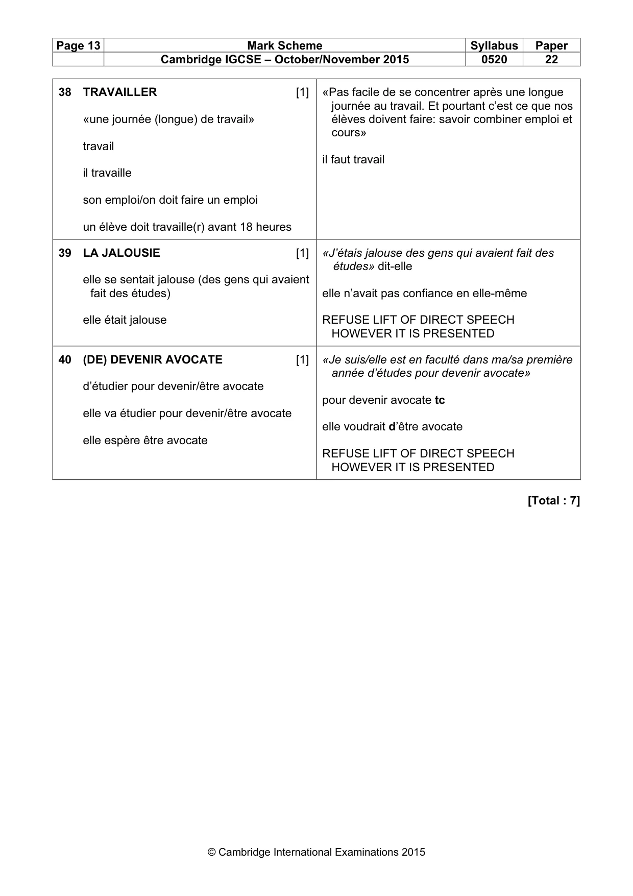 Mark scheme, page 13 of 13