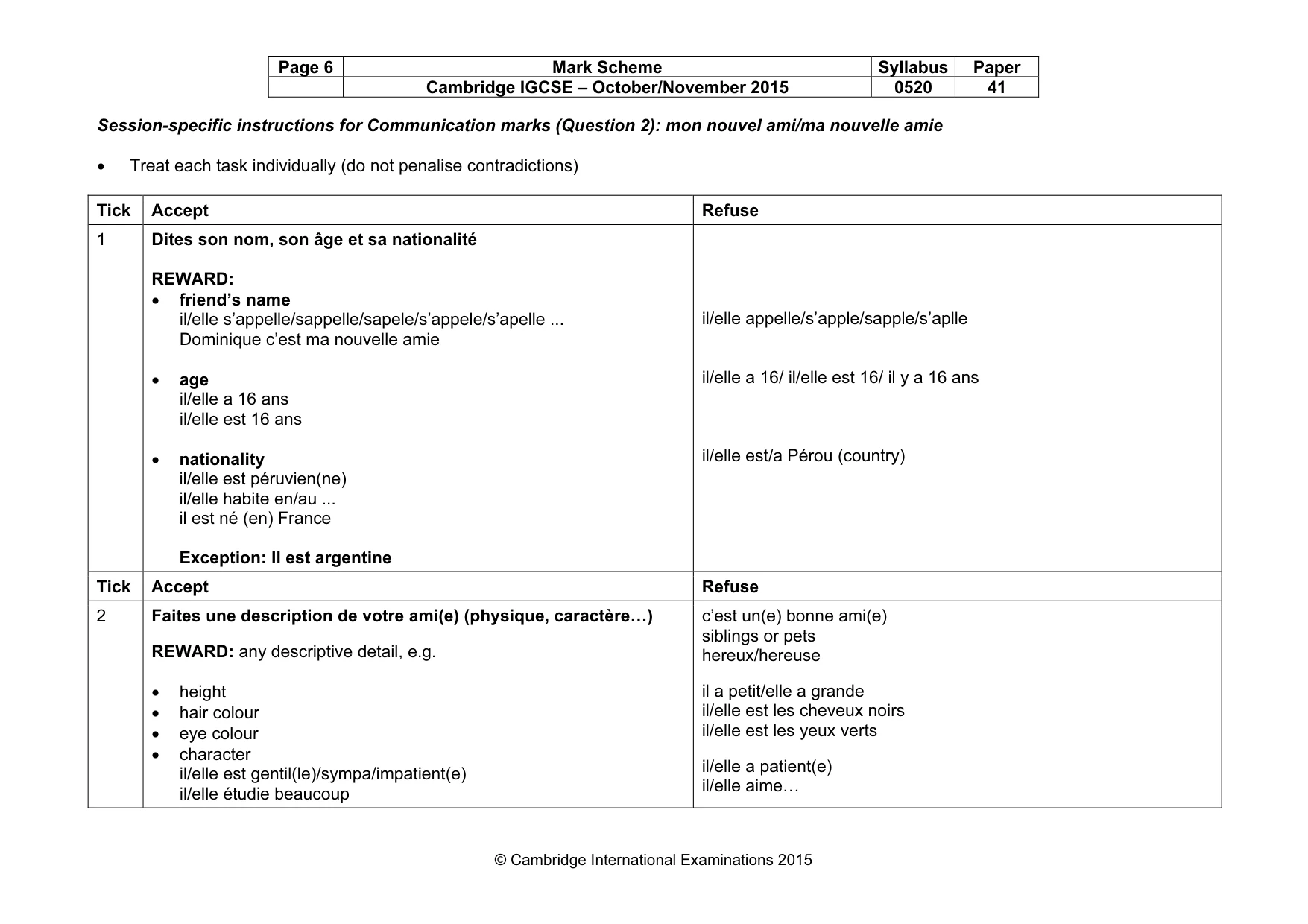 Mark scheme, page 6 of 30