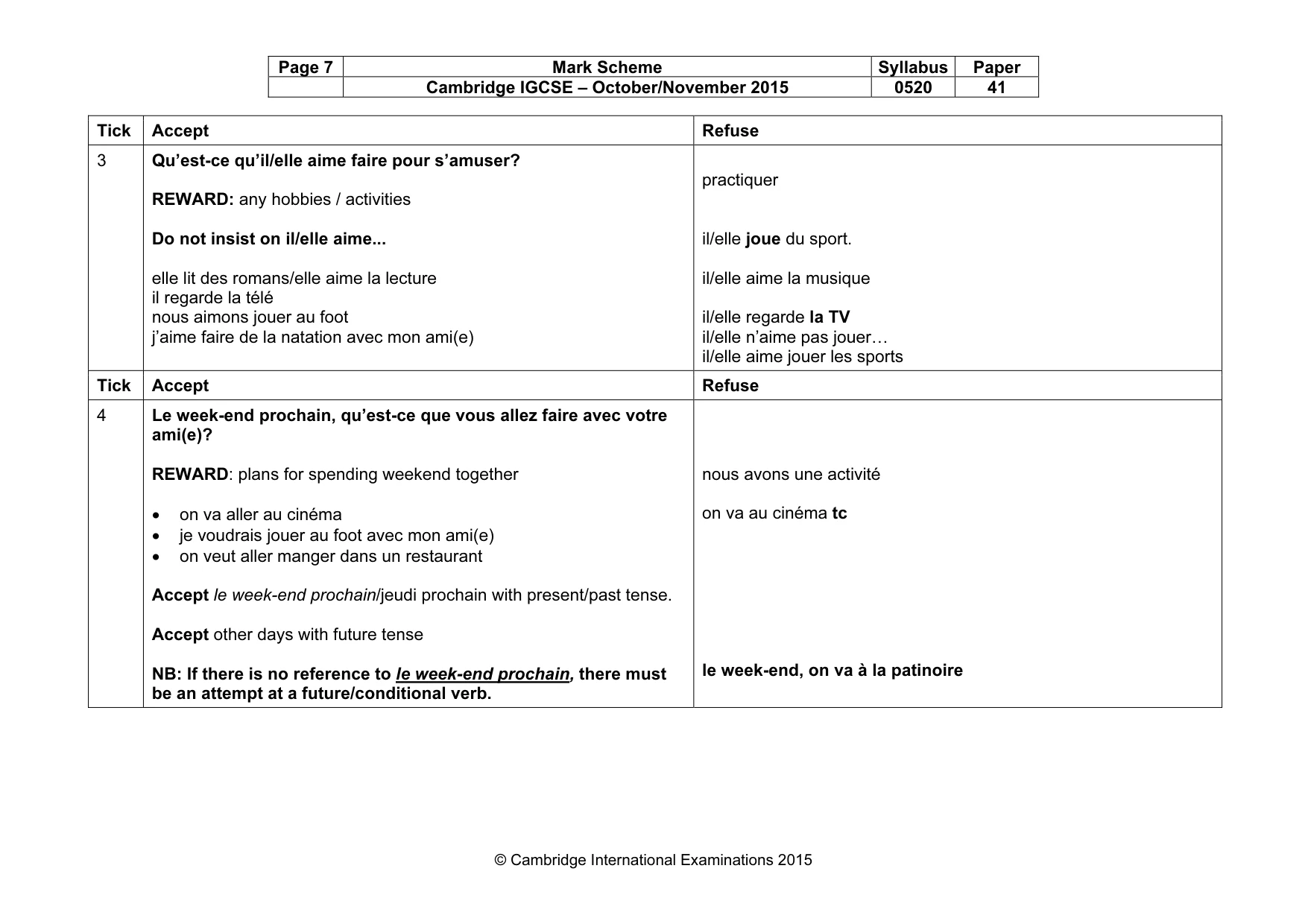 Mark scheme, page 7 of 30