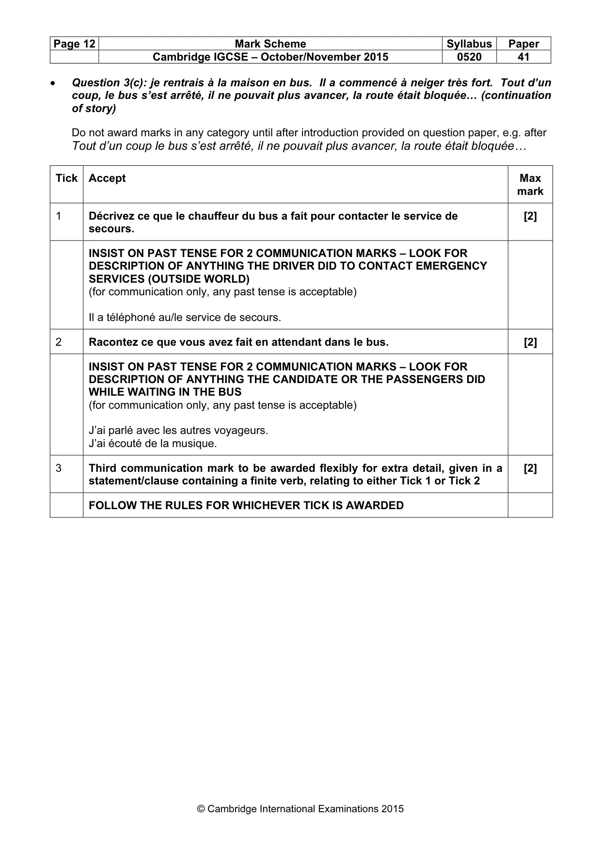 Mark scheme, page 12 of 30