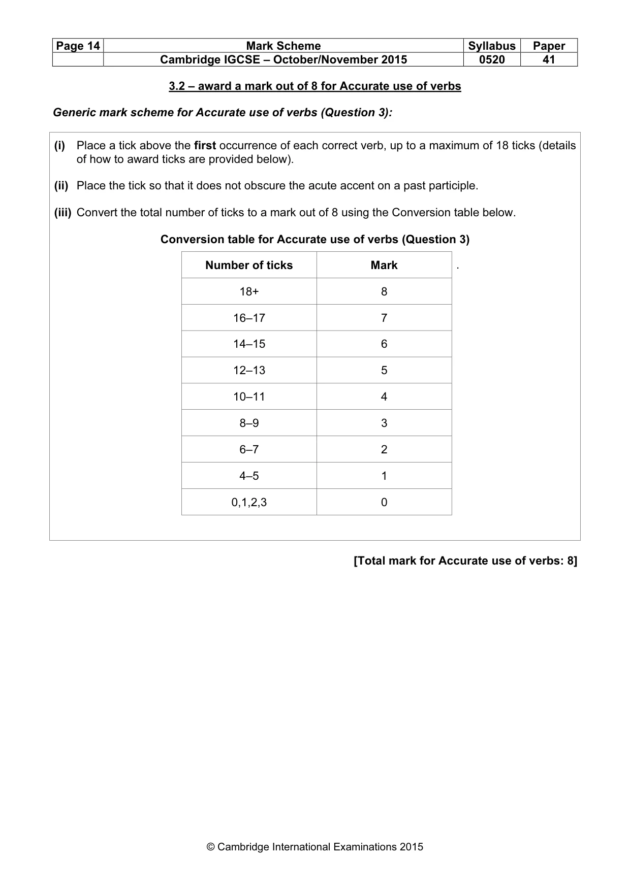 Mark scheme, page 14 of 30