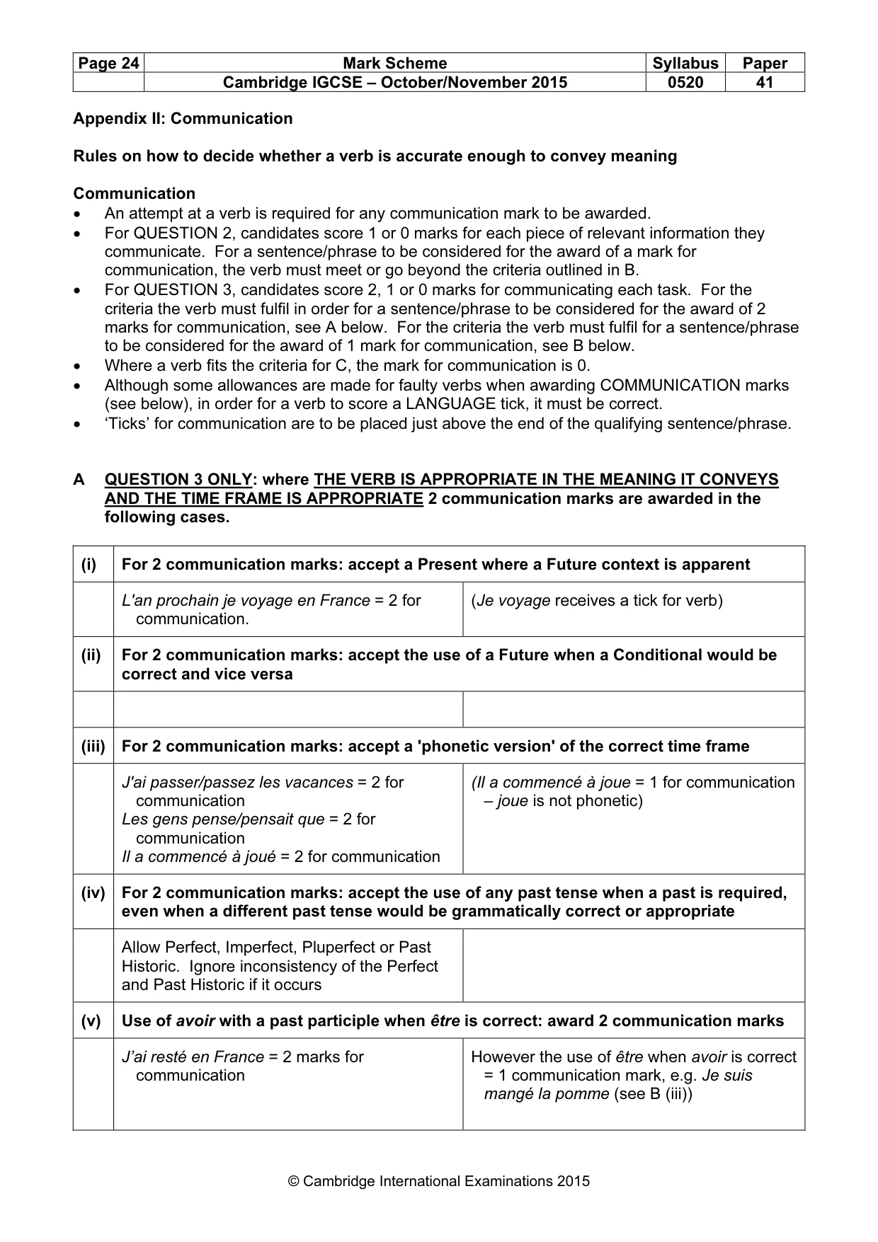 Mark scheme, page 24 of 30