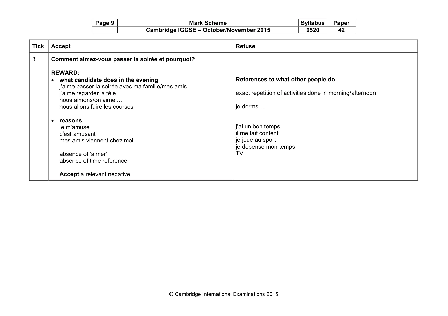 Mark scheme, page 9 of 35