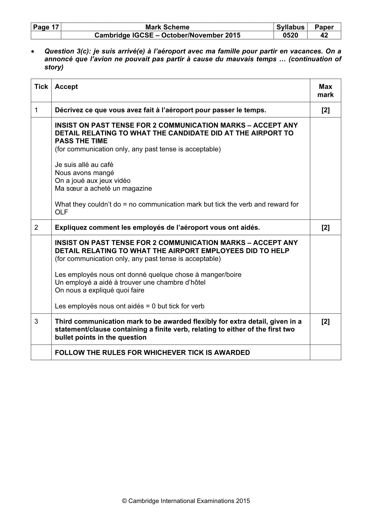 Mark scheme, page 17 of 35