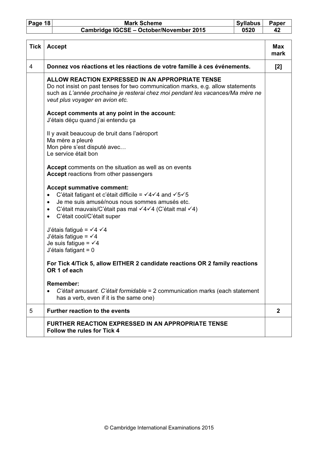Mark scheme, page 18 of 35