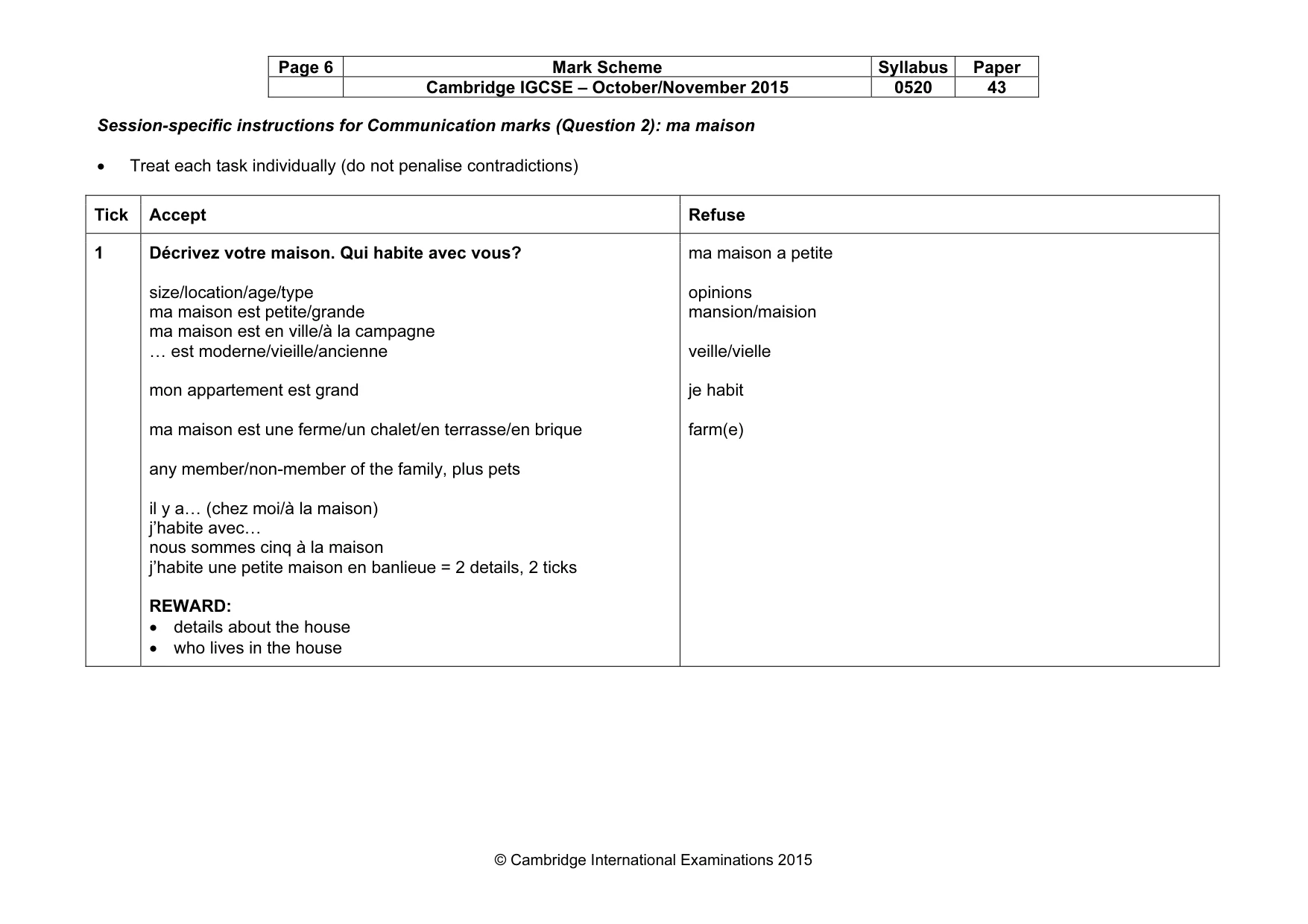 Mark scheme, page 6 of 33