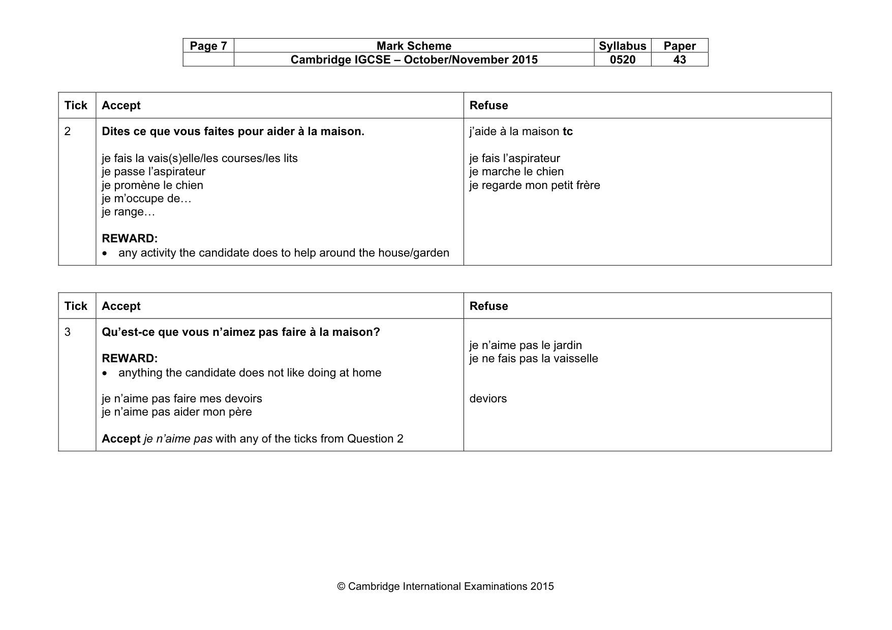 Mark scheme, page 7 of 33