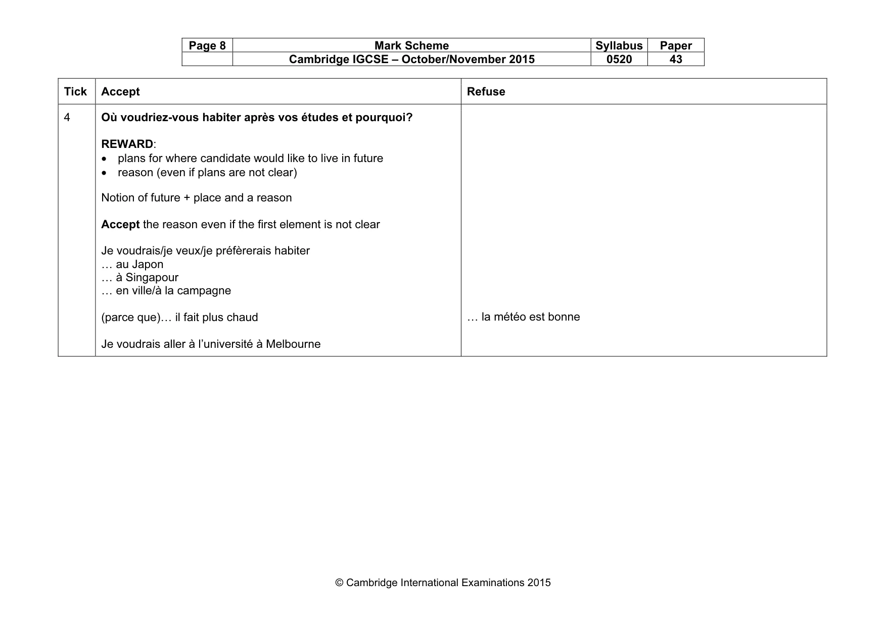 Mark scheme, page 8 of 33