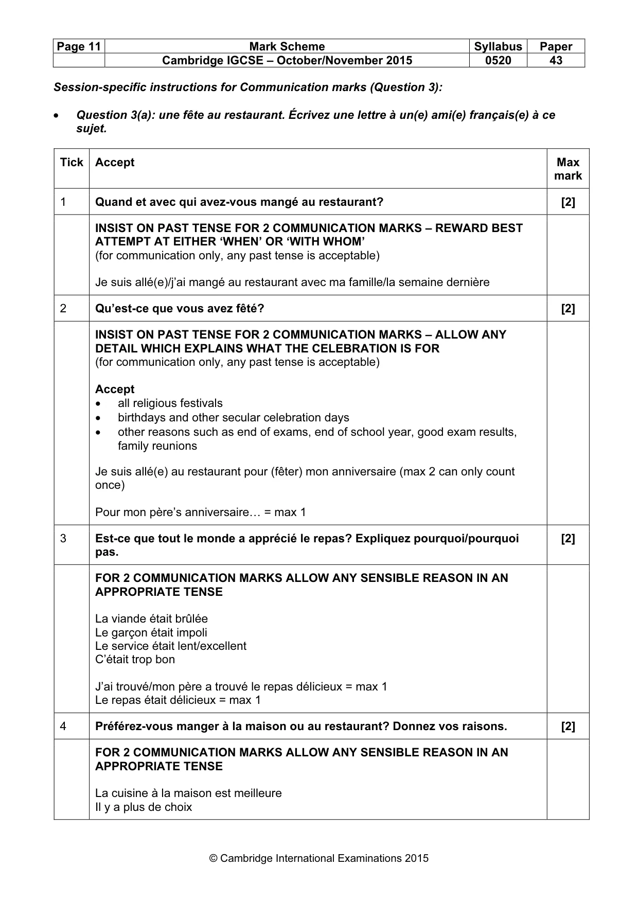Mark scheme, page 11 of 33