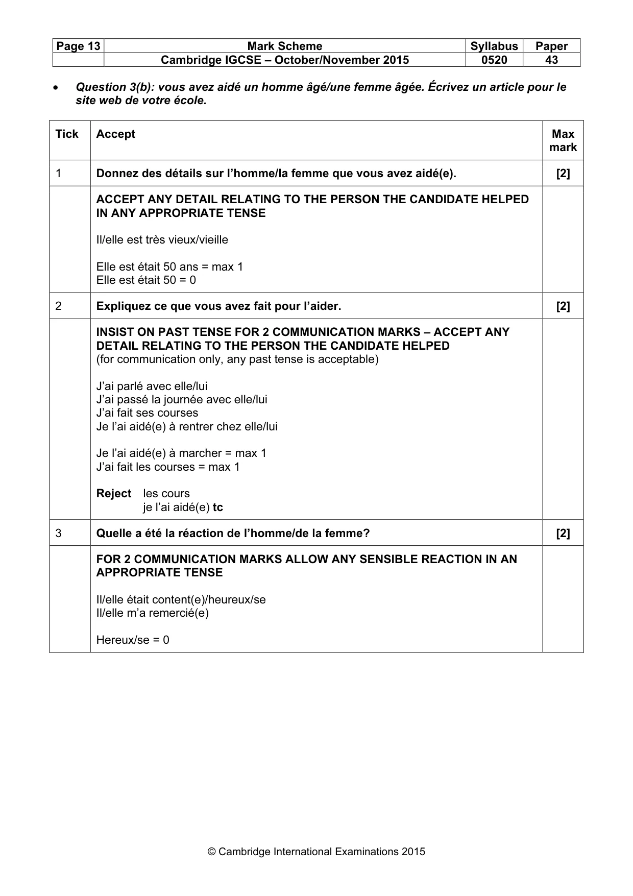 Mark scheme, page 13 of 33