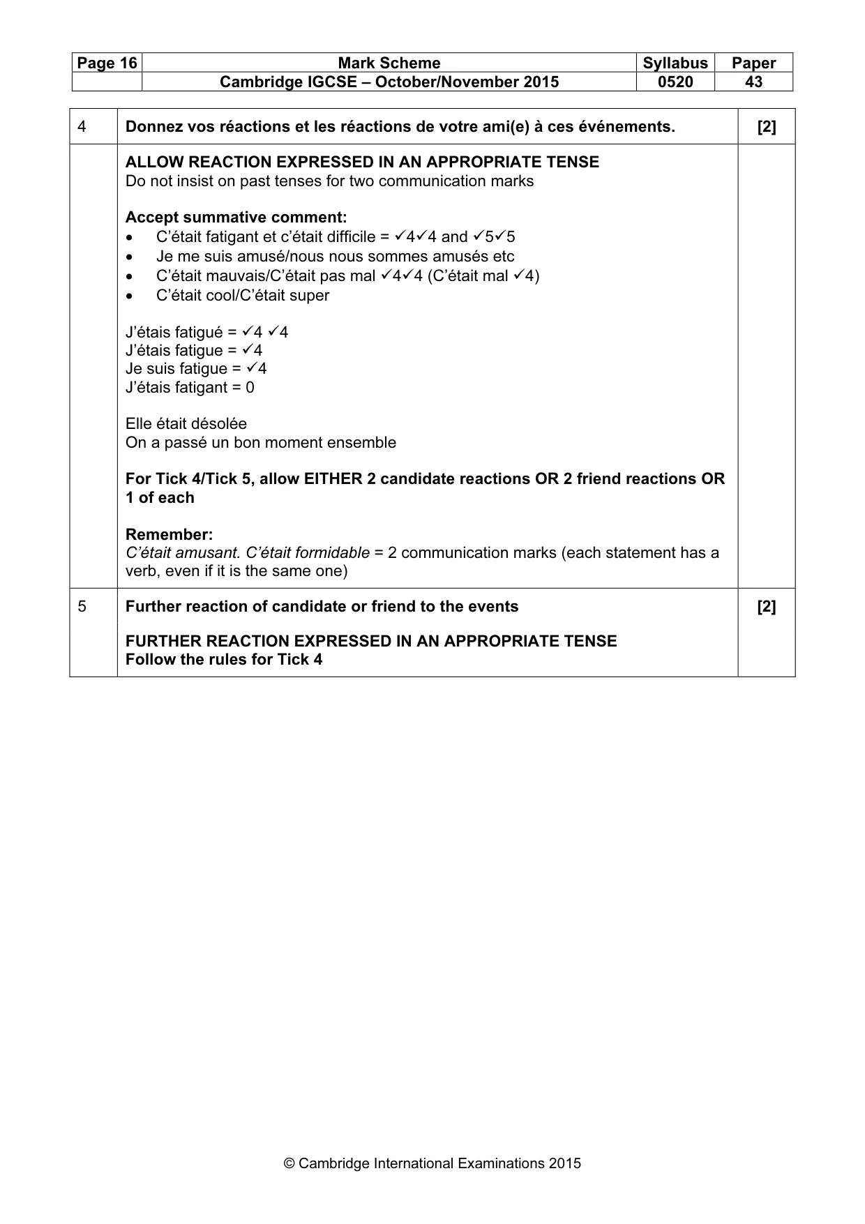 Mark scheme, page 16 of 33