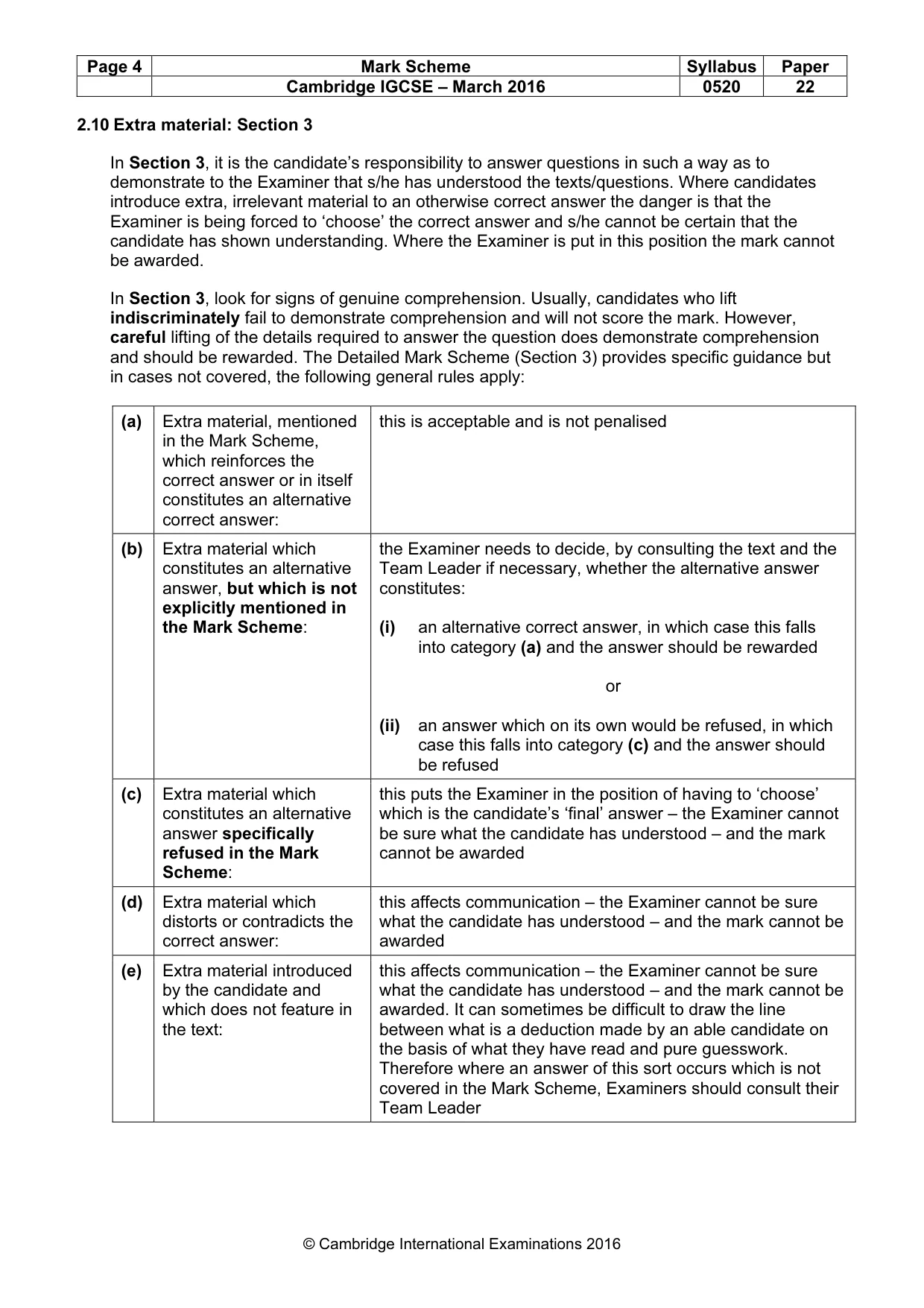 Mark scheme, page 4 of 13