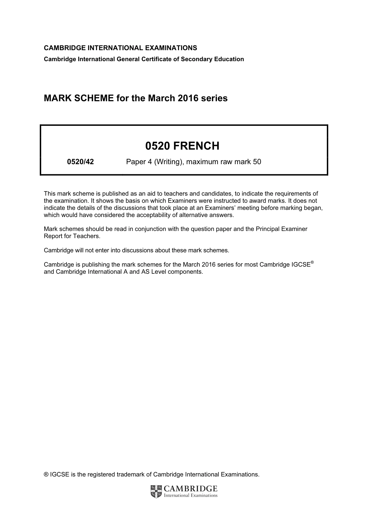 Mark scheme, page 1 of 37