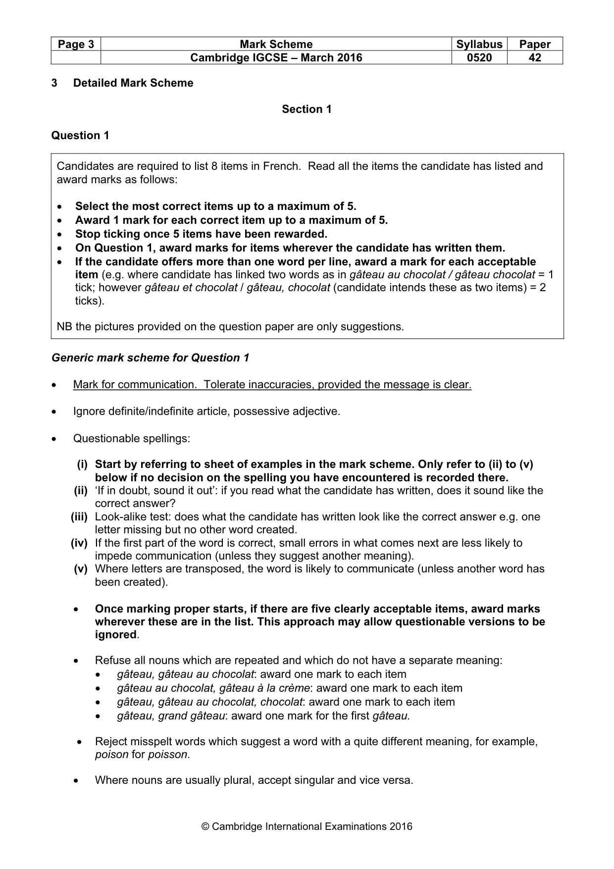 Mark scheme, page 3 of 37