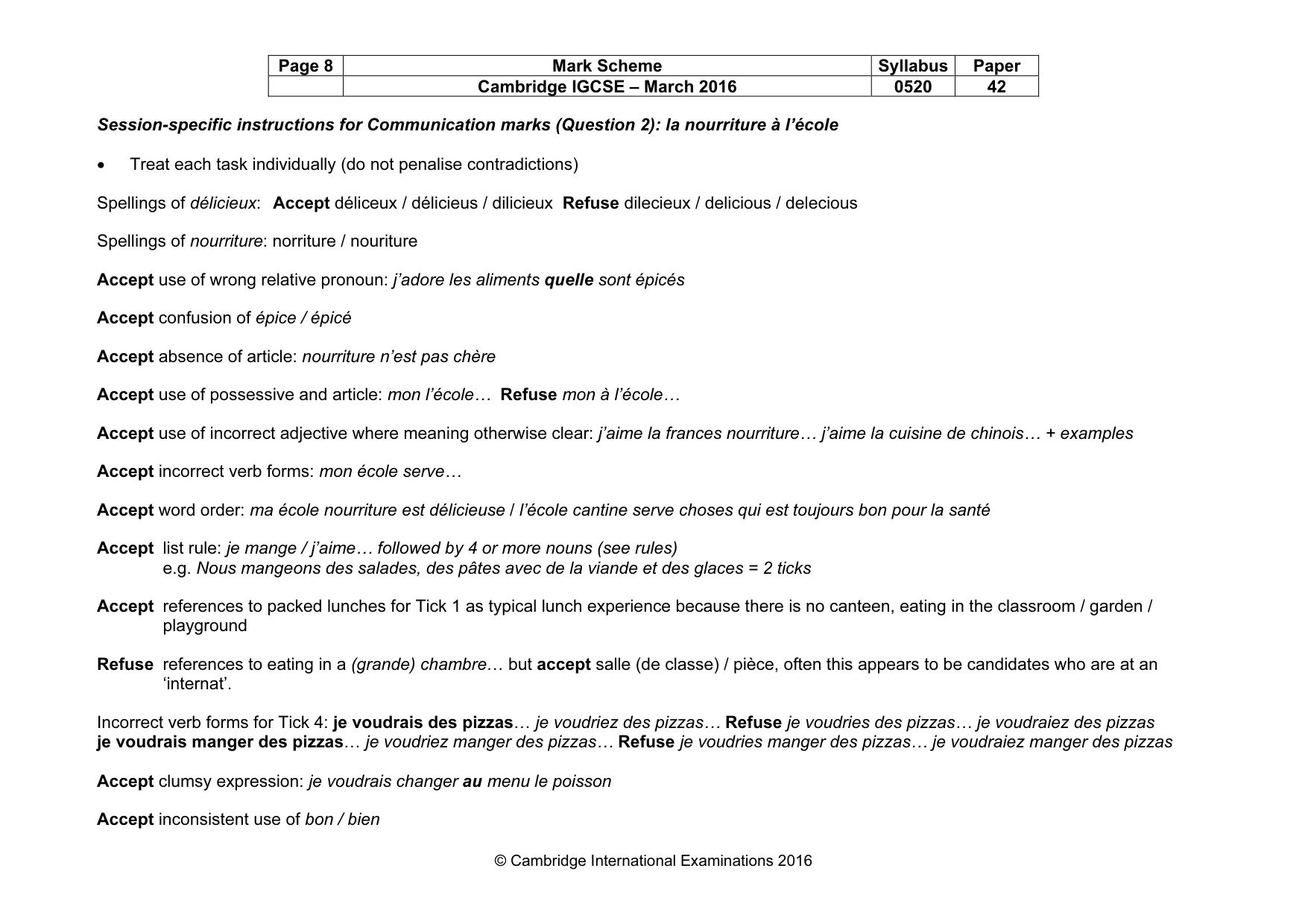 Mark scheme, page 8 of 37