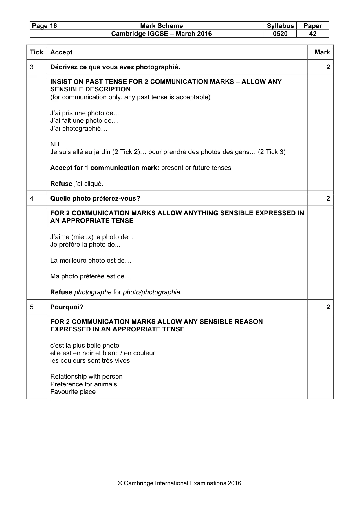 Mark scheme, page 16 of 37