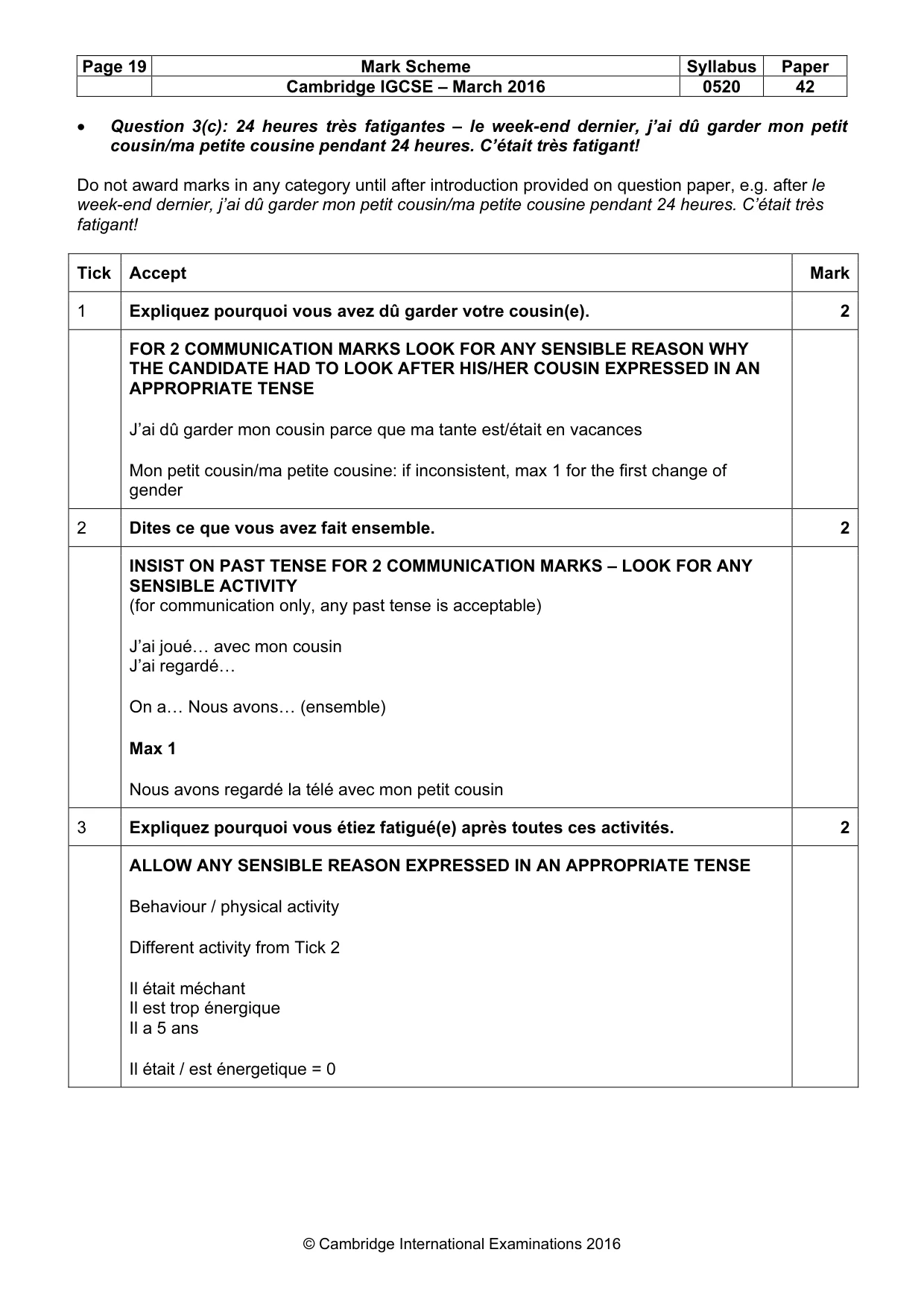 Mark scheme, page 19 of 37