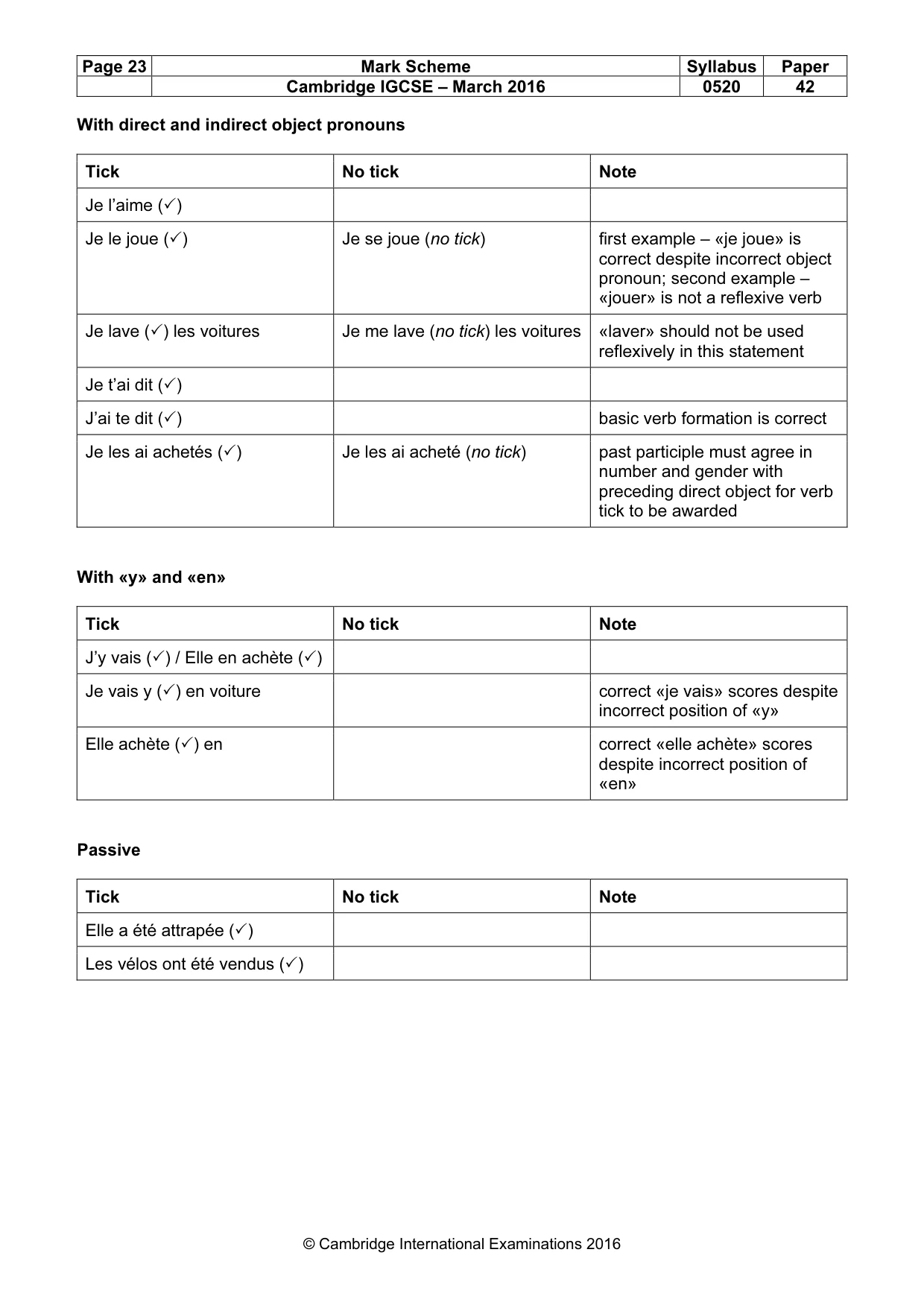 Mark scheme, page 23 of 37