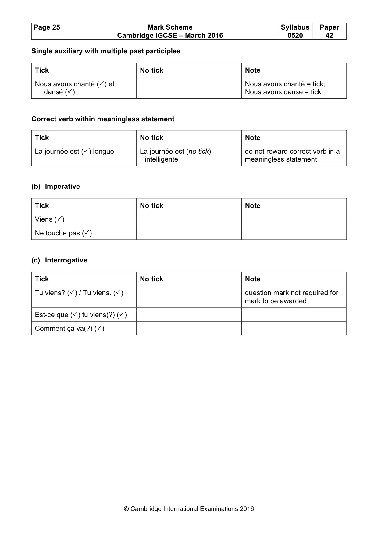 Mark scheme, page 25 of 37